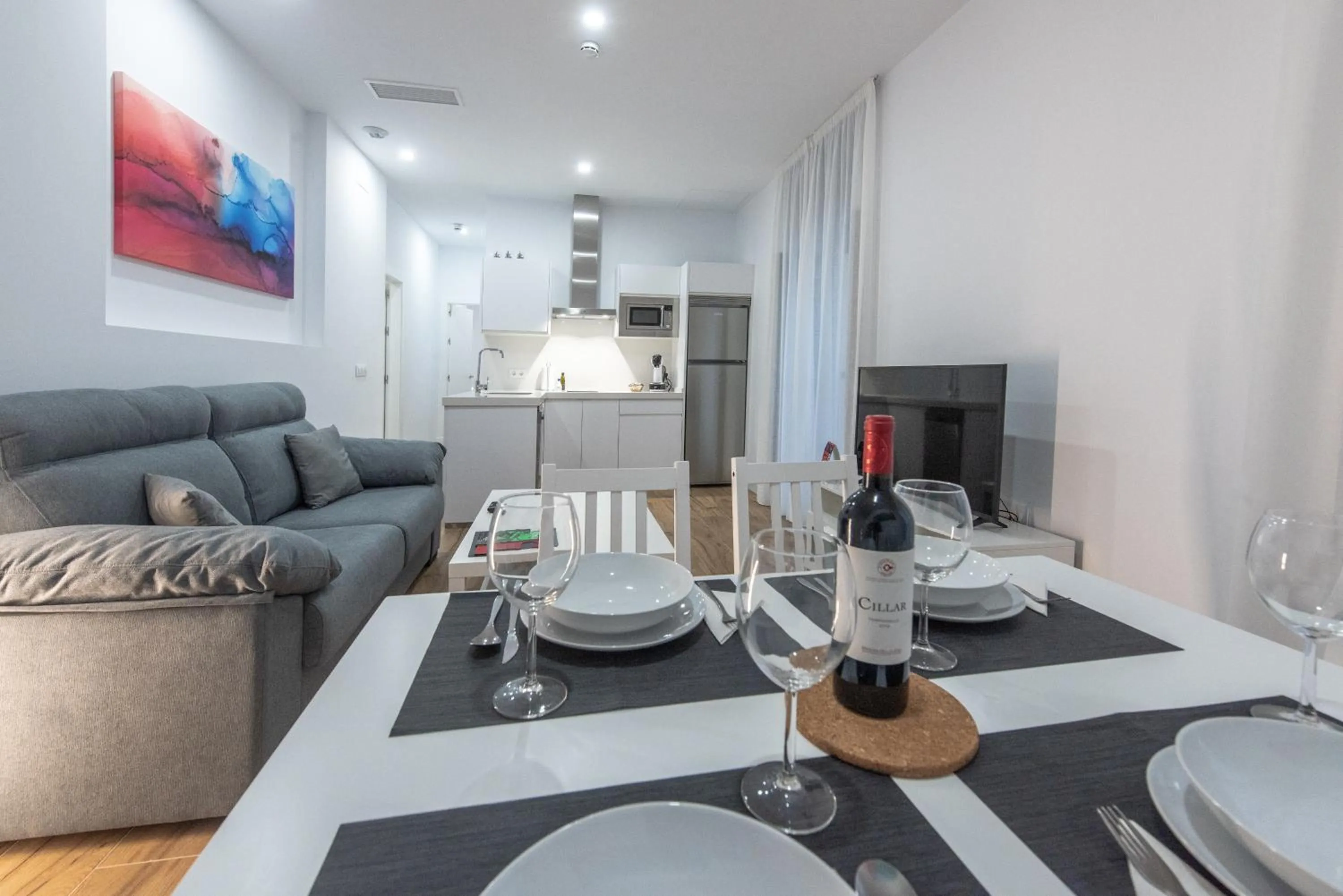 Dining area in Apartamentos Santa María 15