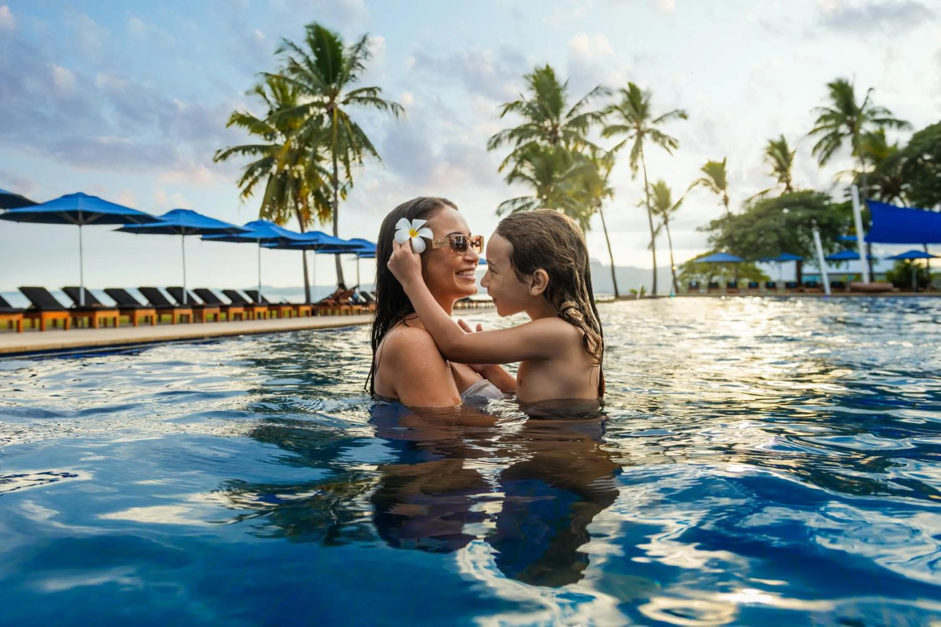 Swimming pool in Hilton Fiji Beach Resort and Spa