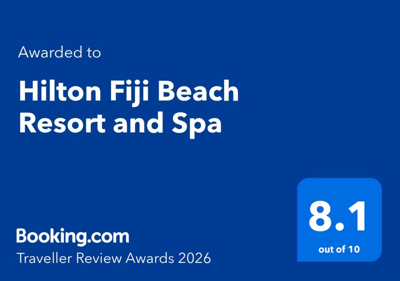 Certificate/Award in Hilton Fiji Beach Resort and Spa
