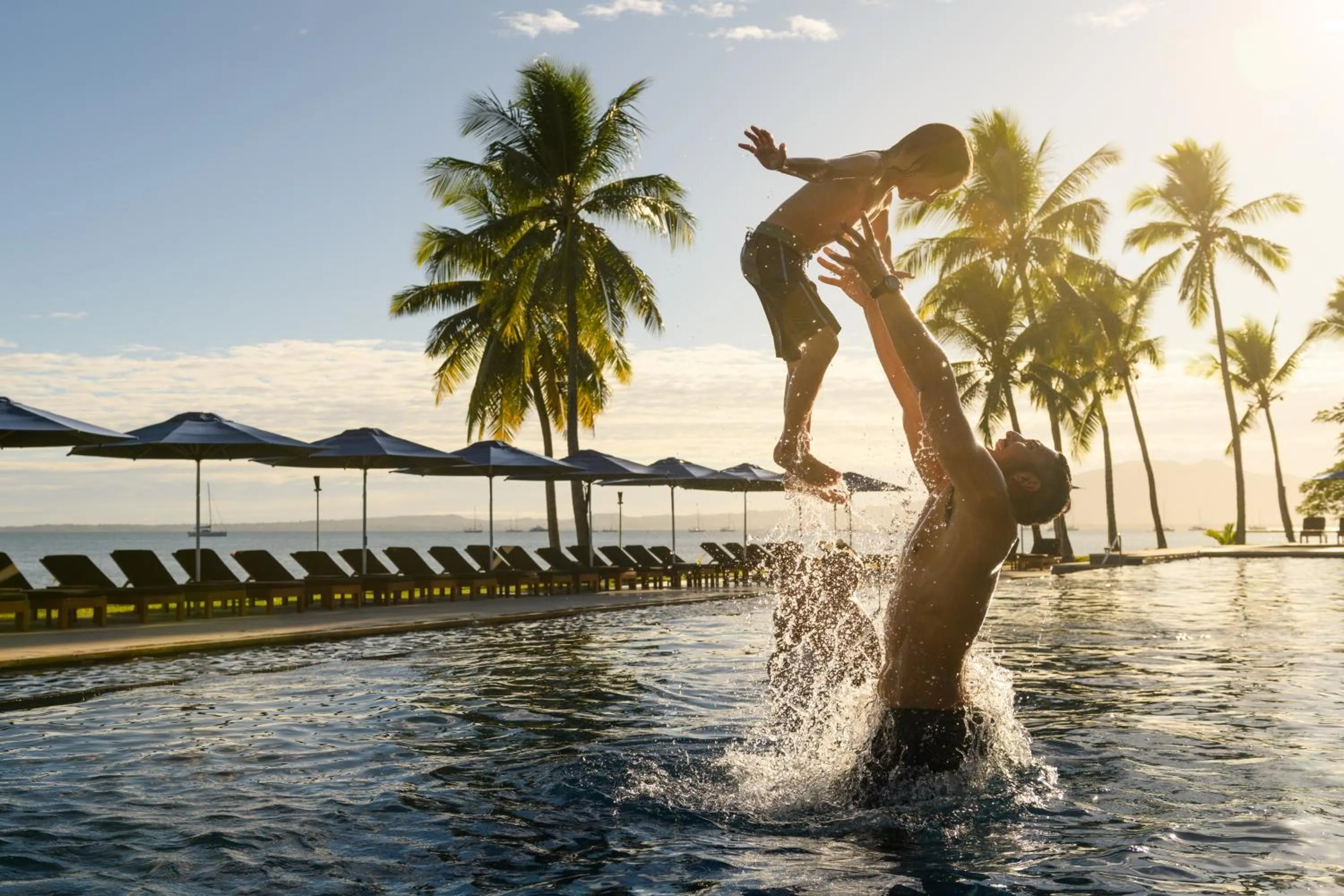 Swimming pool in Hilton Fiji Beach Resort and Spa