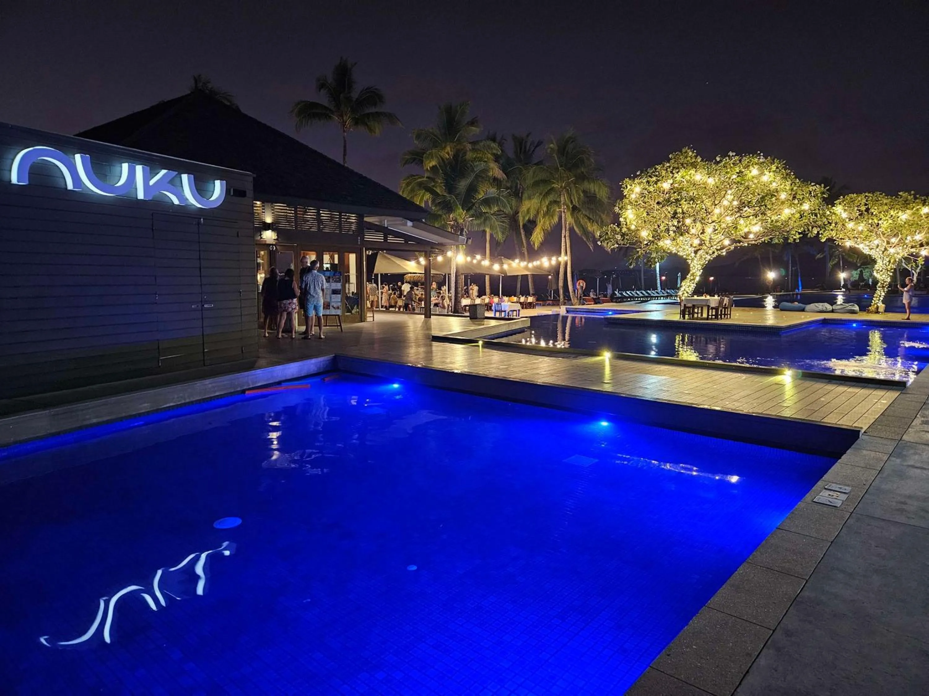 Pool view in Hilton Fiji Beach Resort and Spa