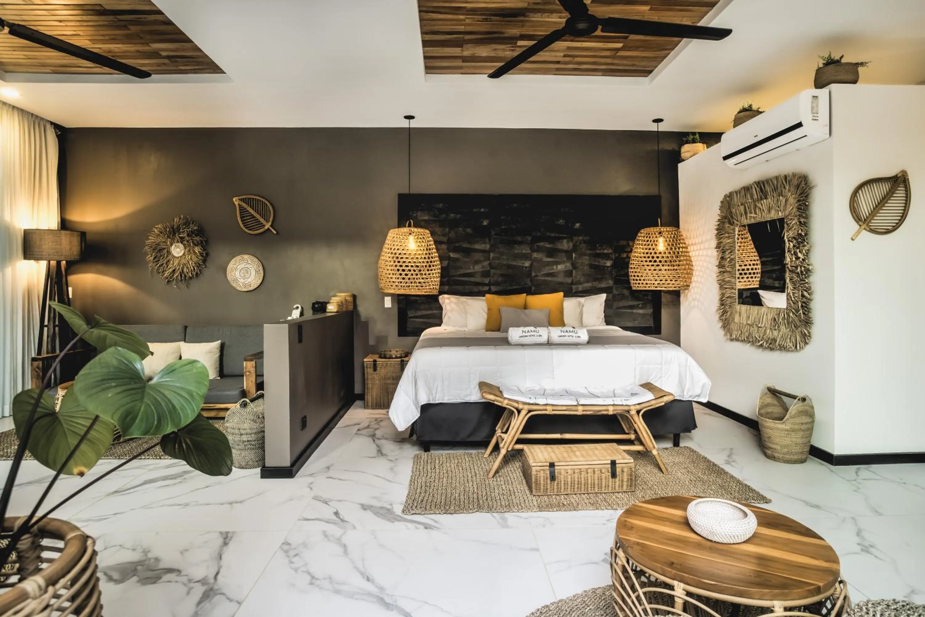 Bed in Namu Garden Hotel & Spa - Adults Only