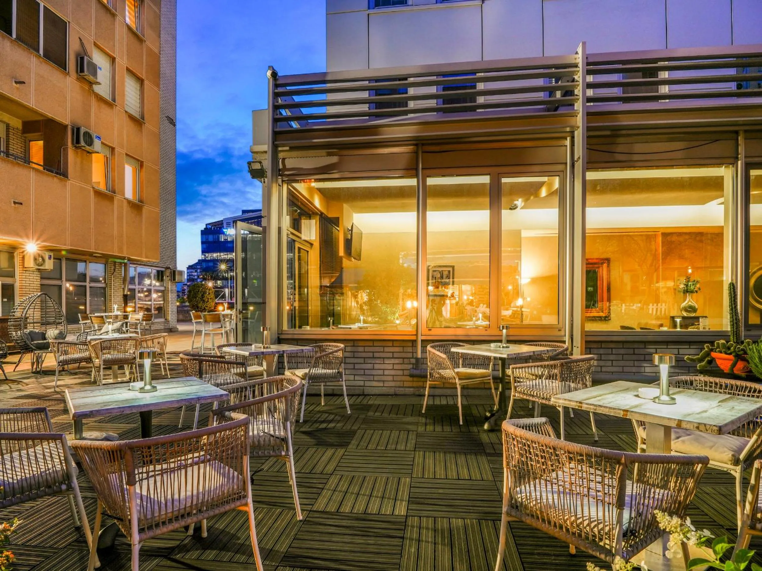 Balcony/Terrace in IN Hotel Beograd