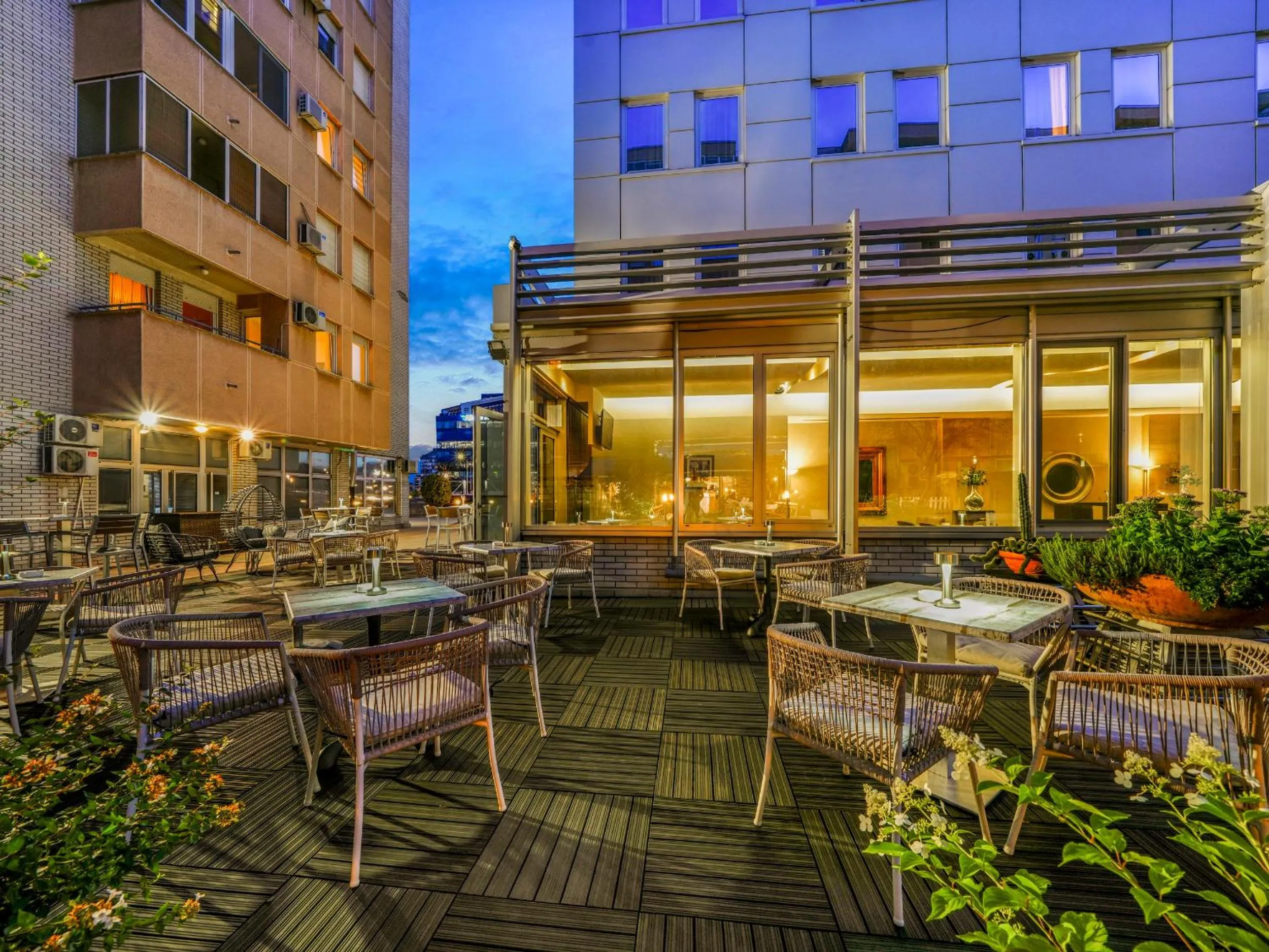 Balcony/Terrace in IN Hotel Beograd