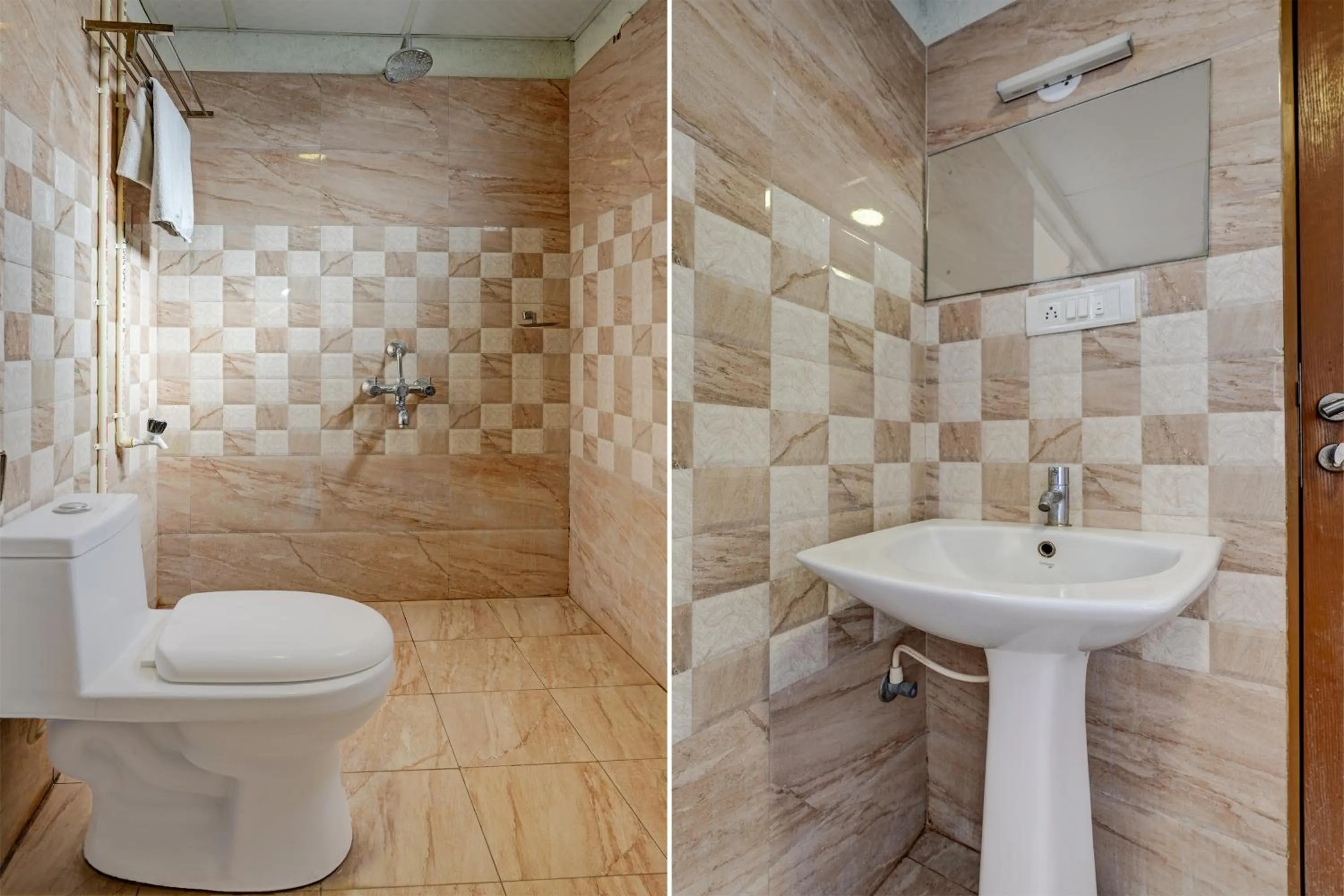 Bathroom in Hotel O RK residency