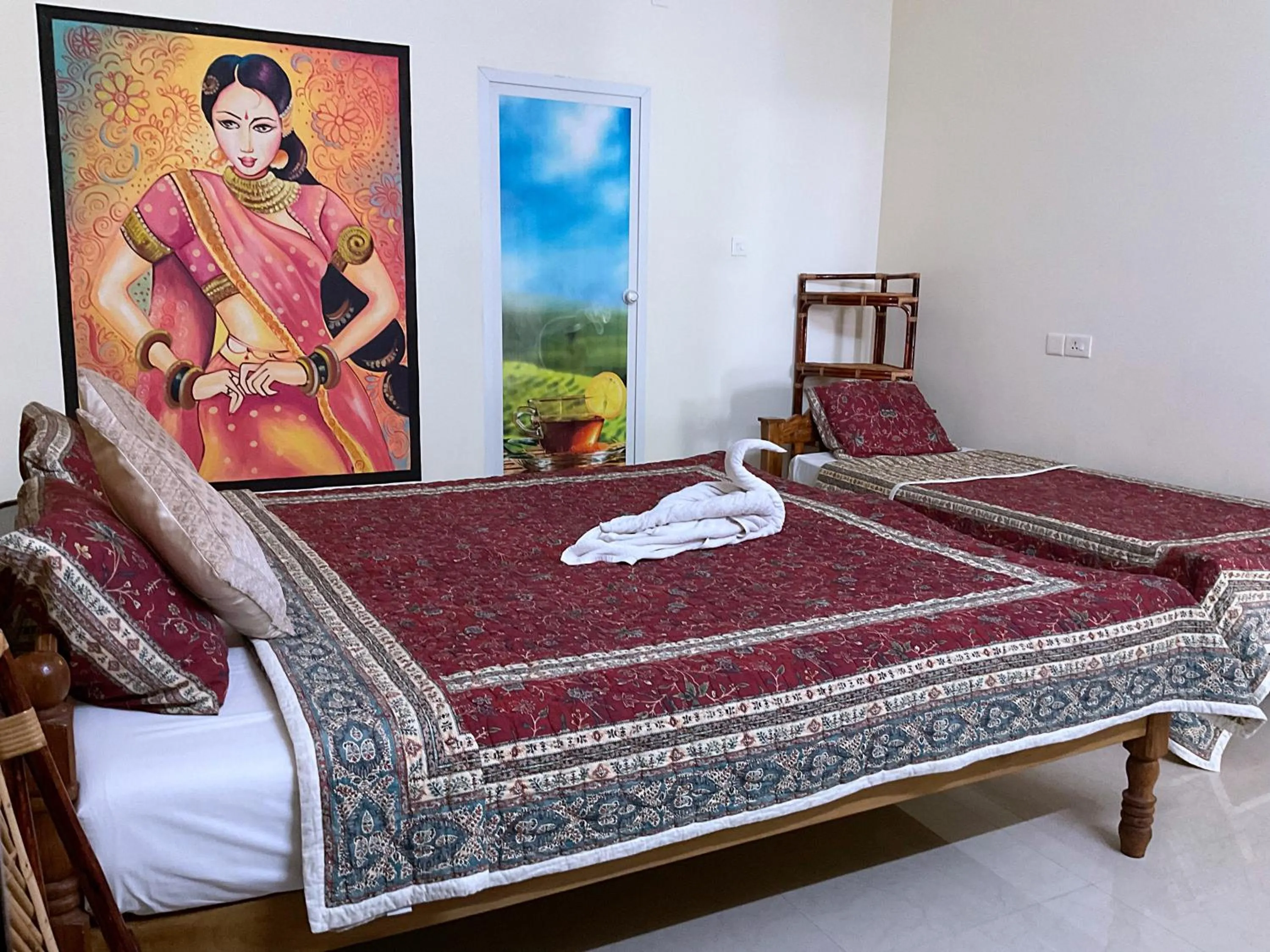 Bed in Aryavilla Heritage