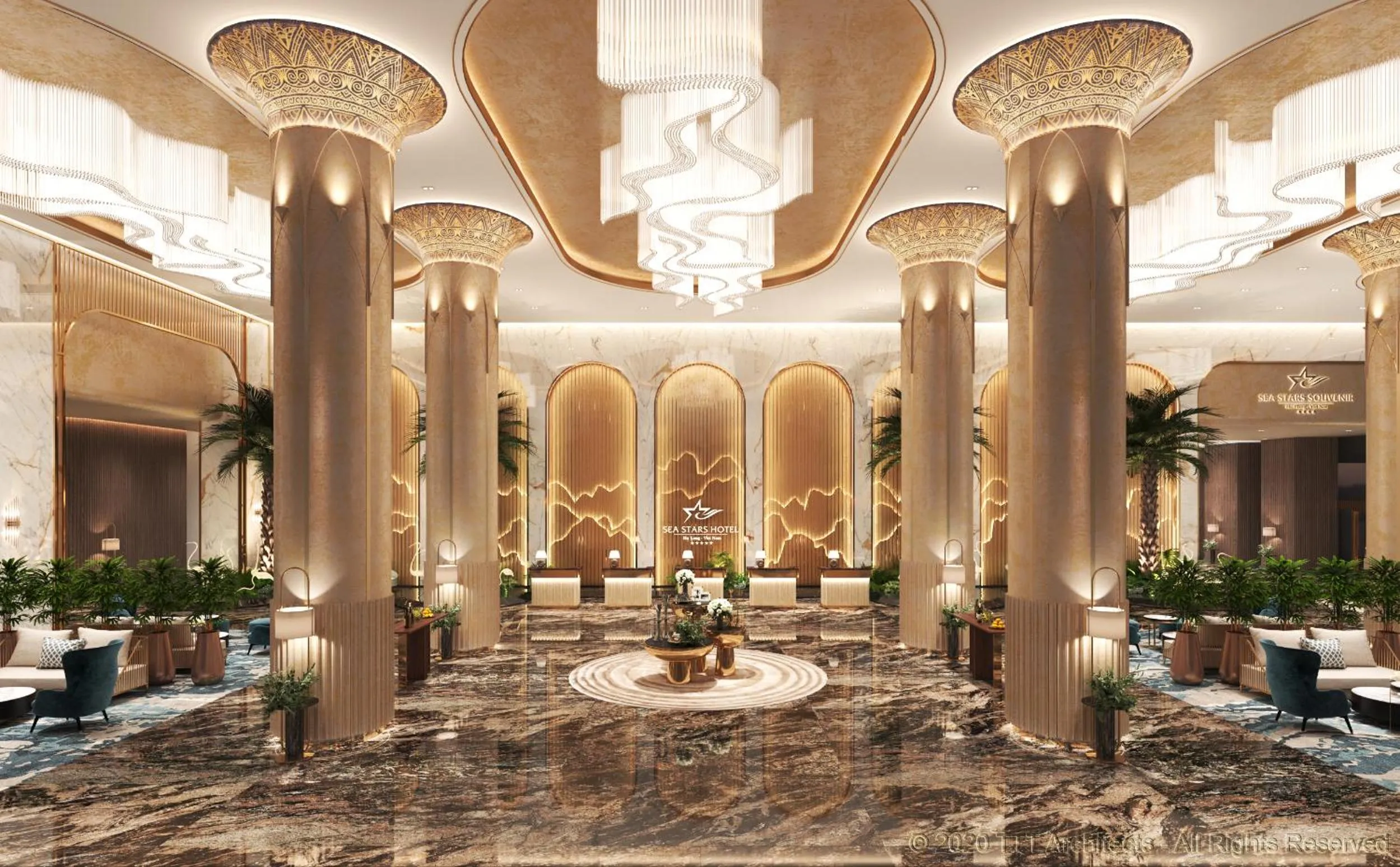 Lobby or reception in Sea Stars Hotel Ha Long