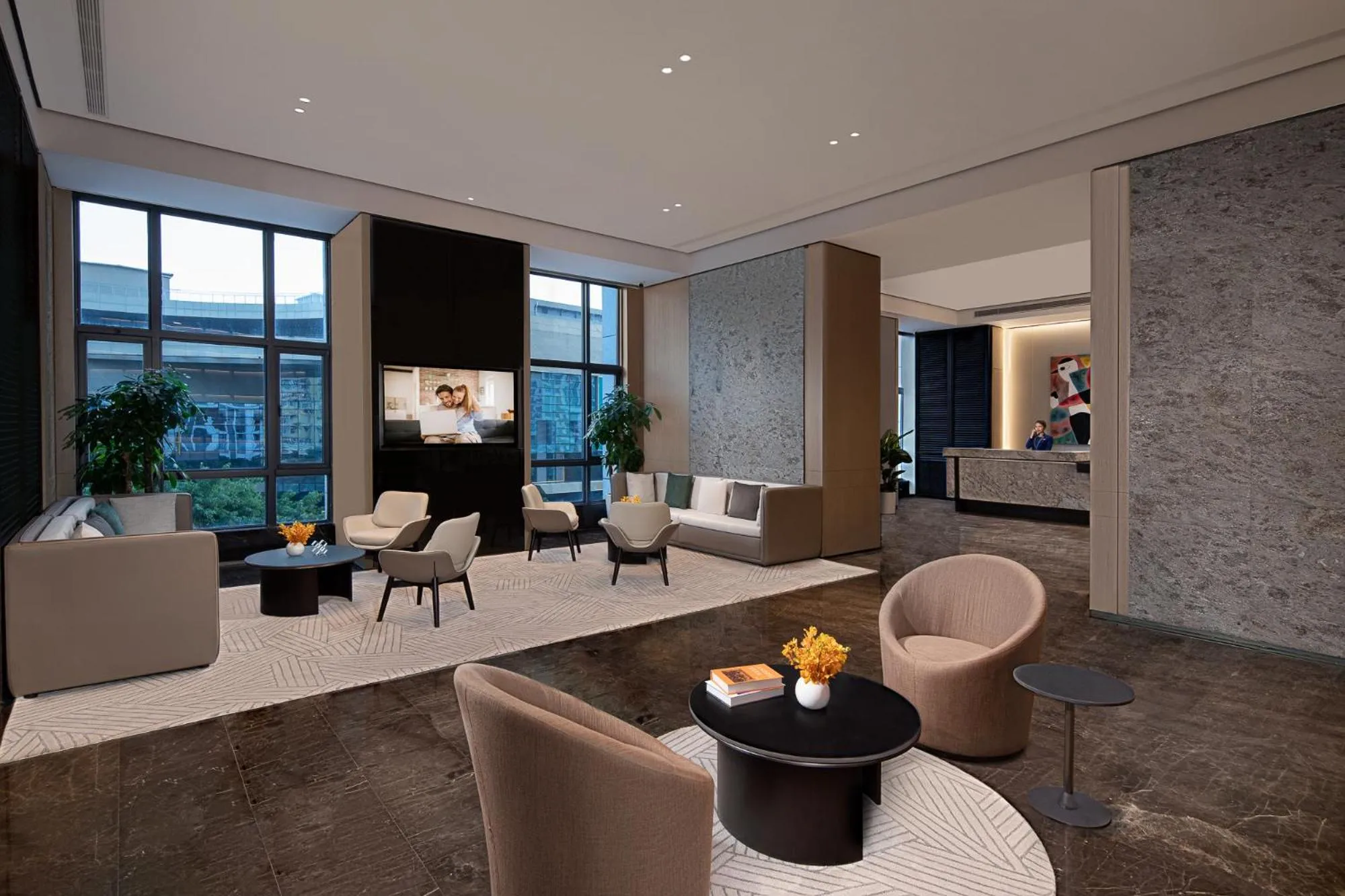 Lobby or reception in Somerset Haizhu Centre Guangzhou