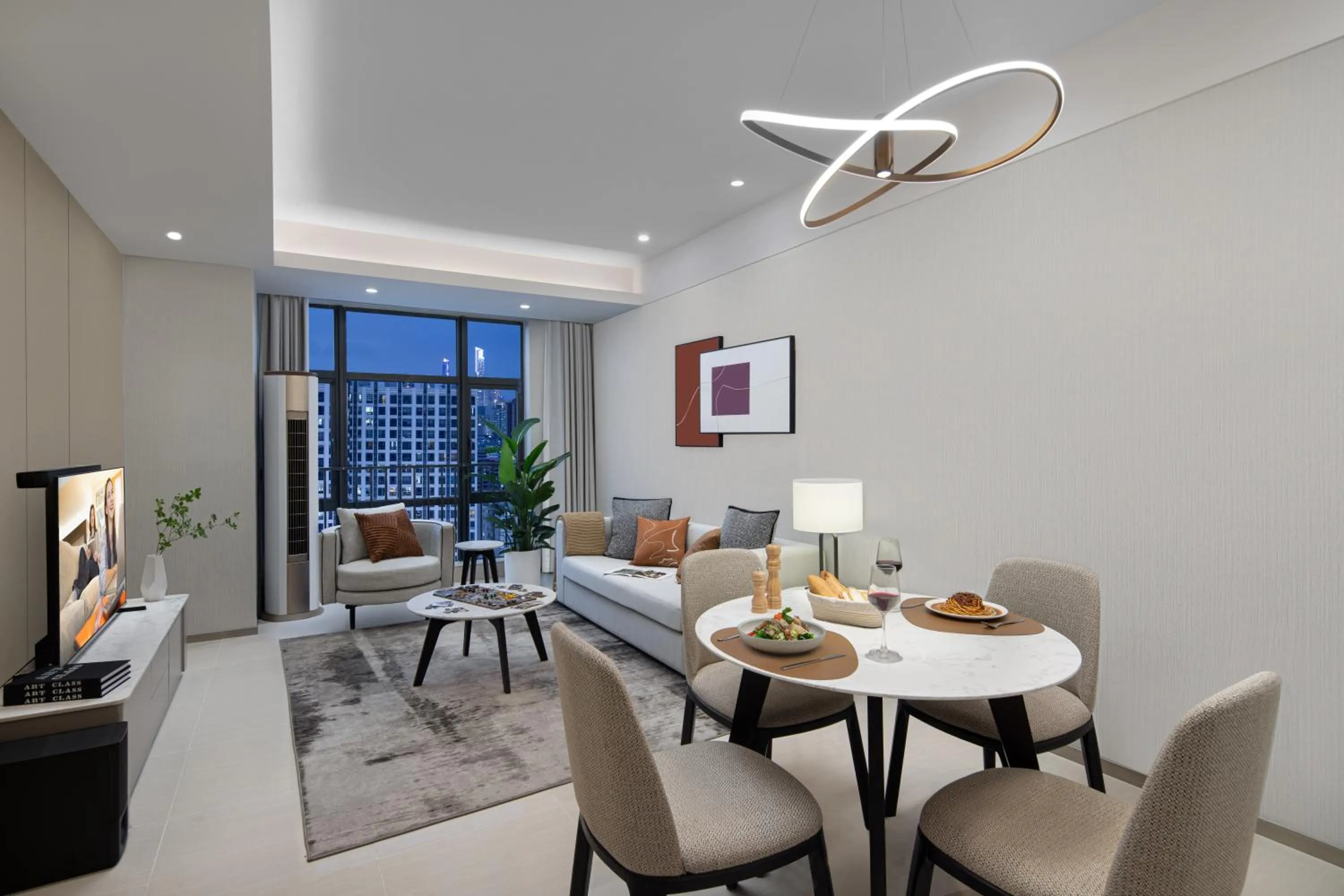 Living room in Somerset Haizhu Centre Guangzhou