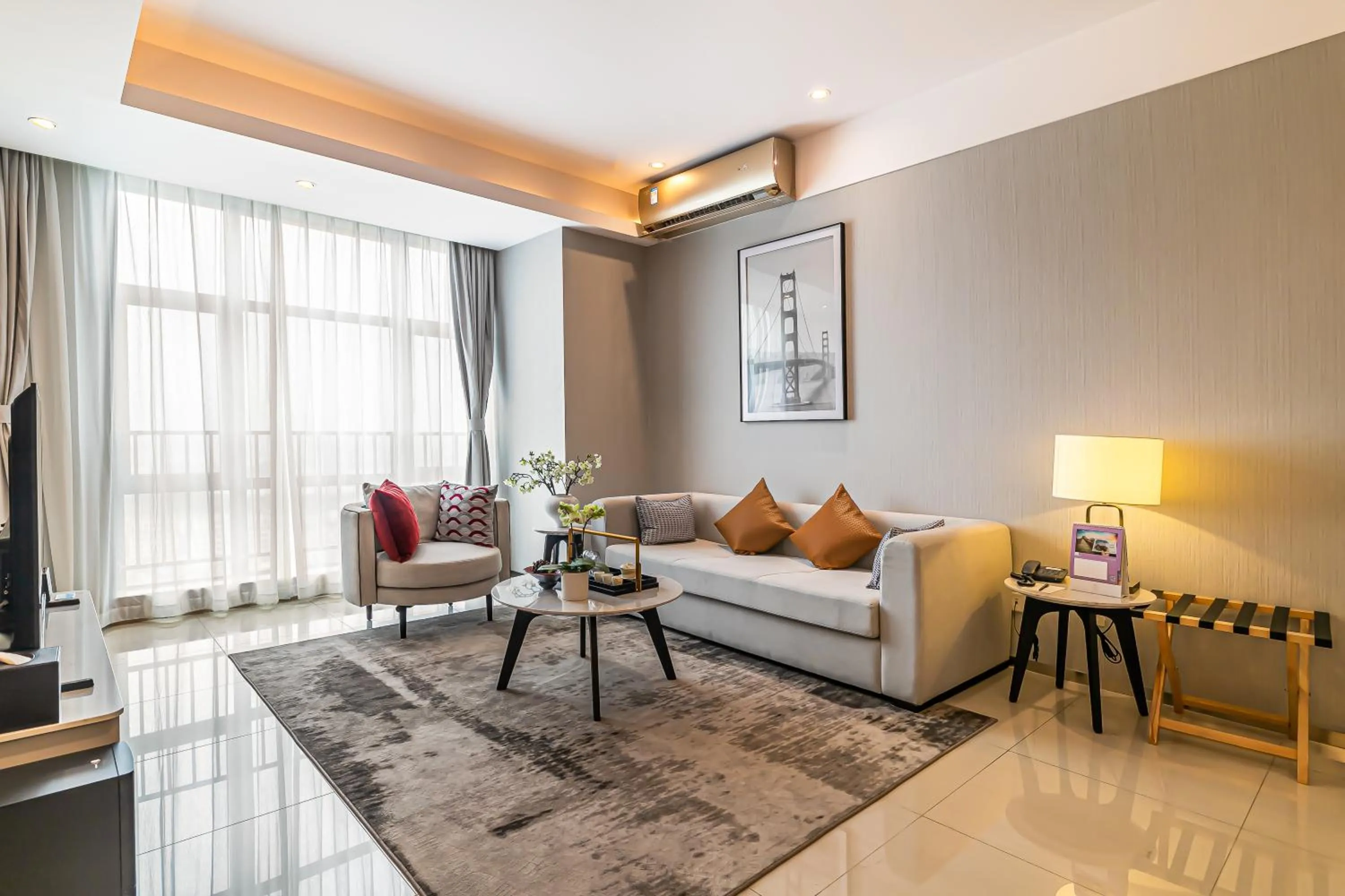 Living room in Somerset Haizhu Centre Guangzhou