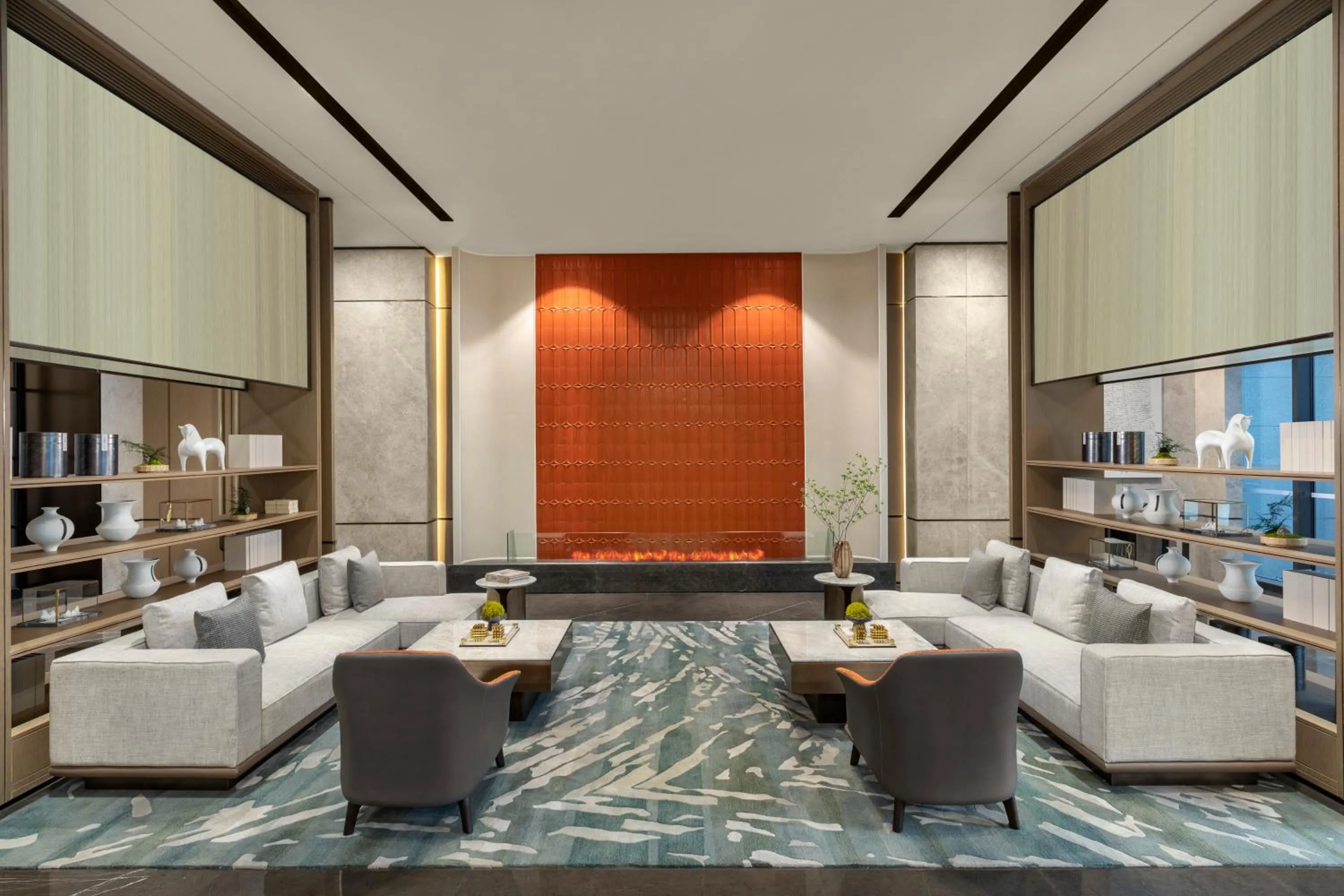 Seating area in Qingshan Lake Tianlan Hotel Hangzhou