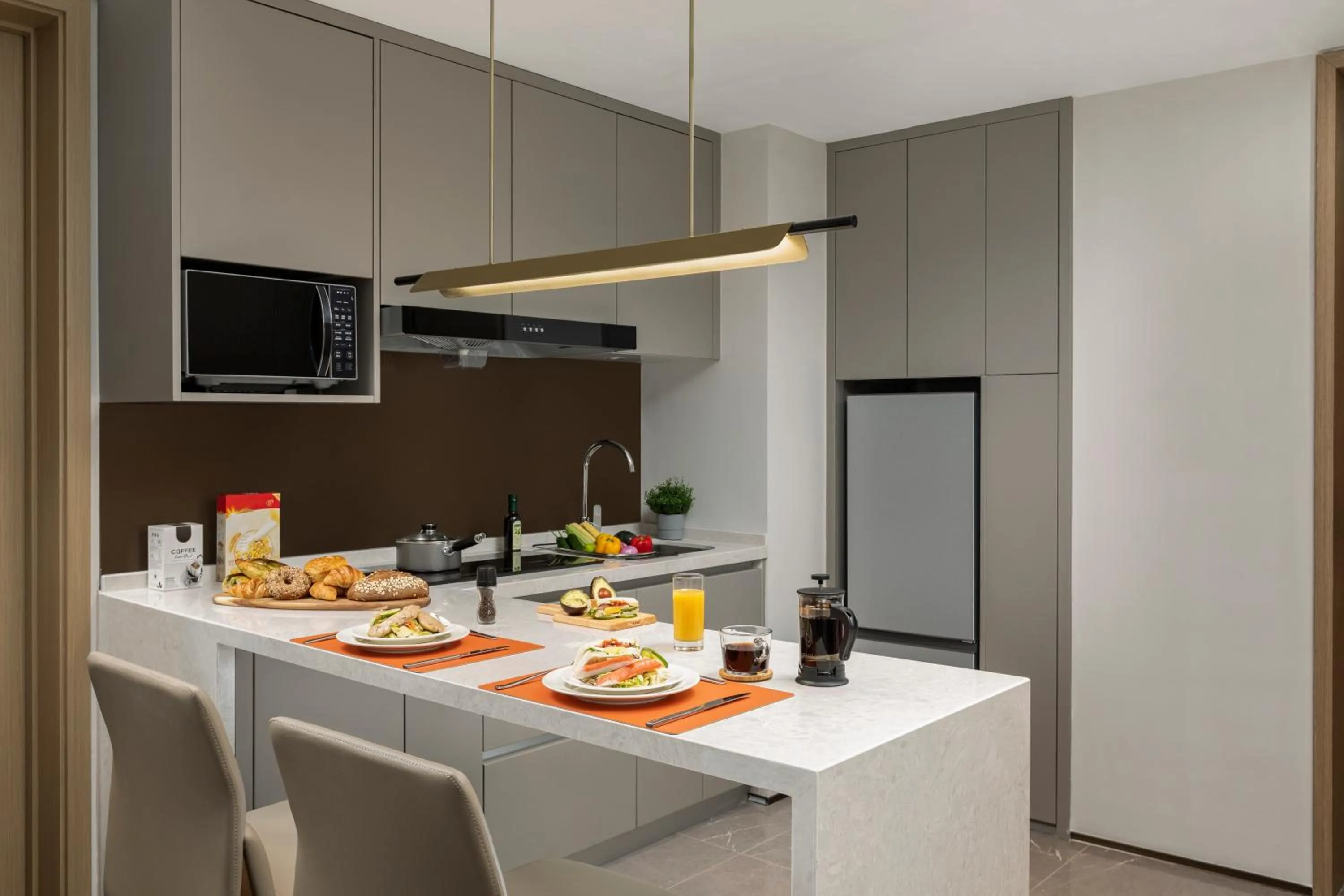 Kitchen or kitchenette in Qingshan Lake Tianlan Hotel Hangzhou