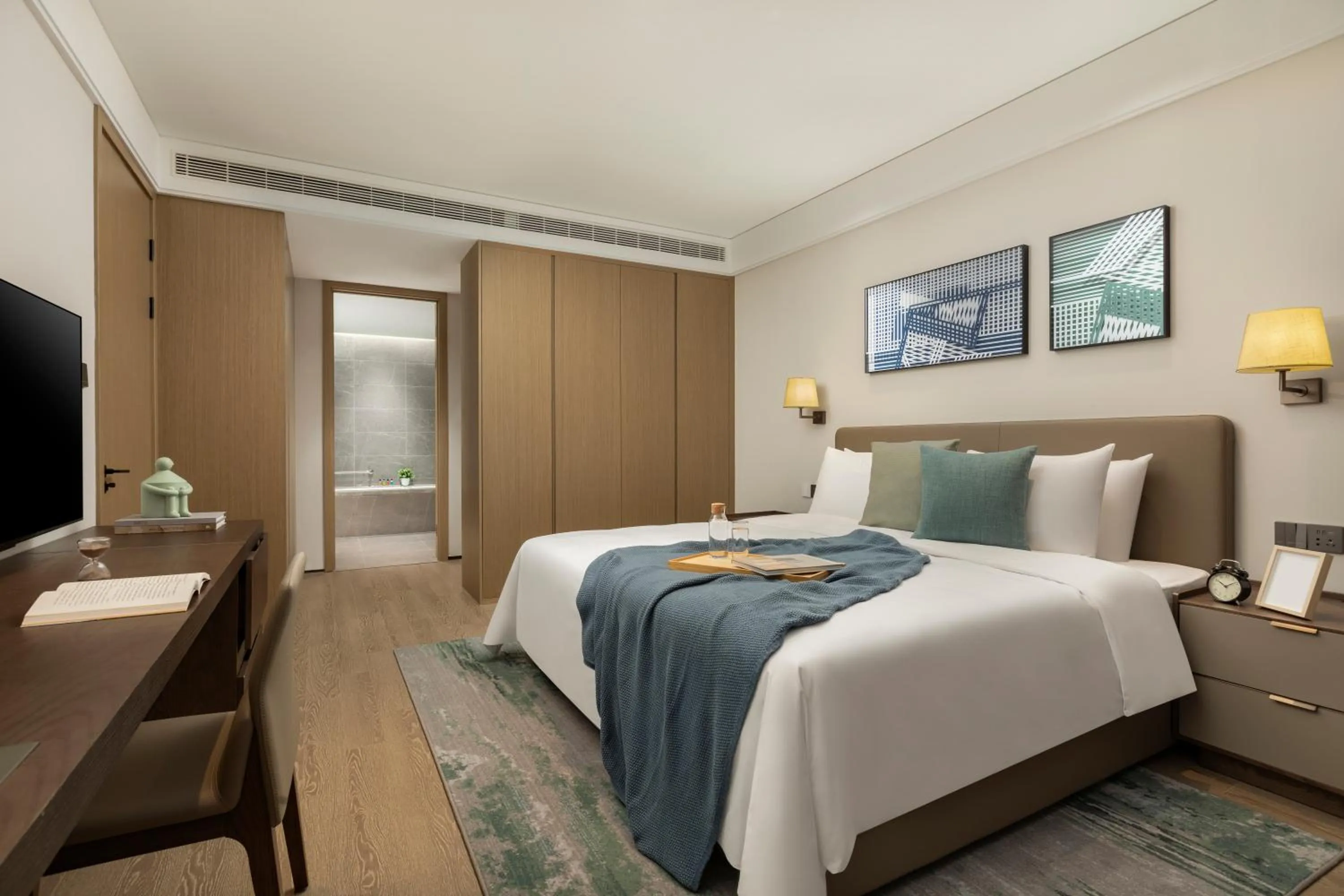 TV and multimedia, Bed in Qingshan Lake Tianlan Hotel Hangzhou