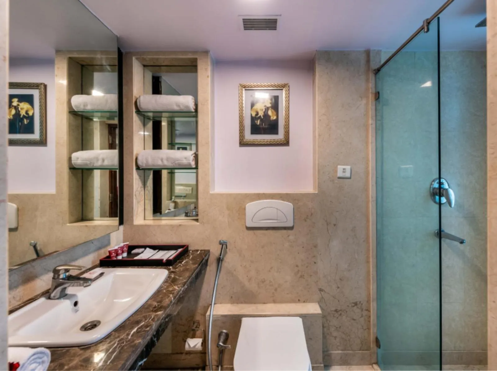 Shower in Libra Lords Inn, Jaipur