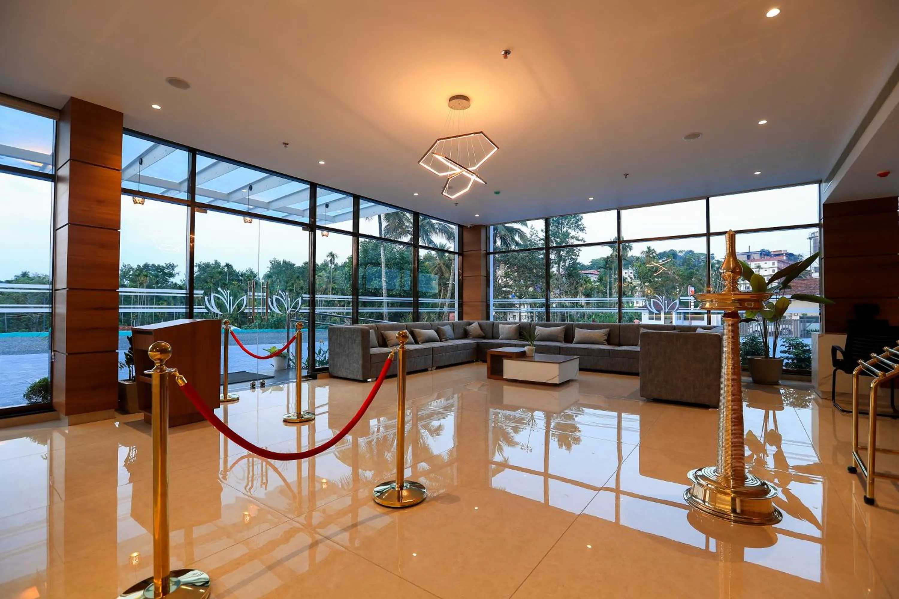 Lobby or reception in Hotel Saffron Wayanad
