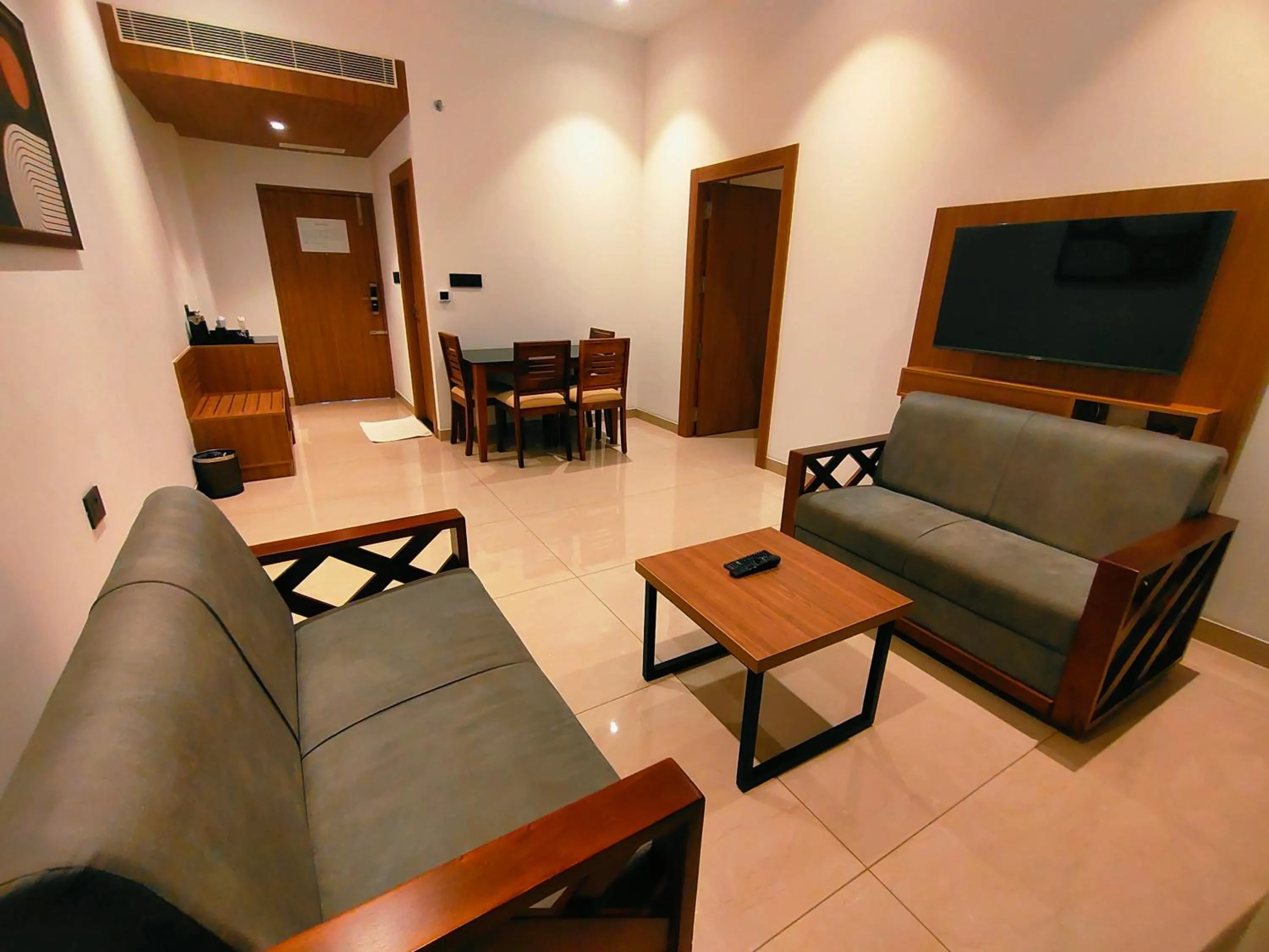 Dining area in Hotel Saffron Wayanad