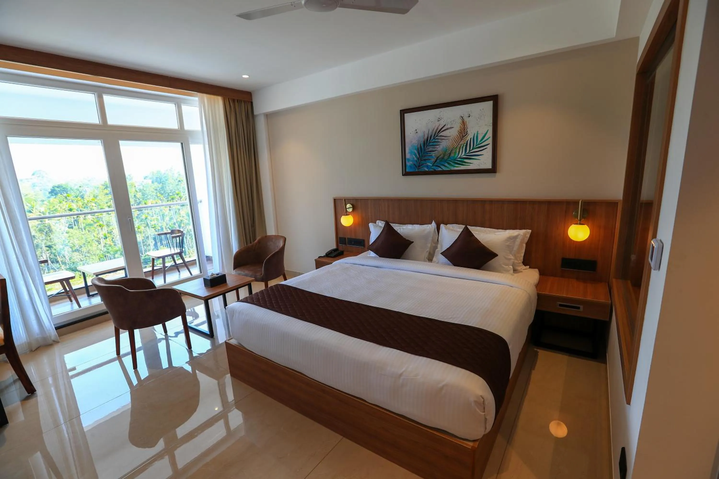 Photo of the whole room, Bed in Hotel Saffron Wayanad