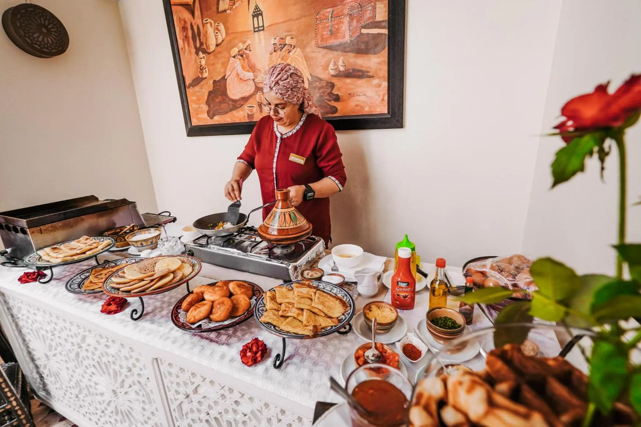 Buffet breakfast in Les Borjs De La Kasbah