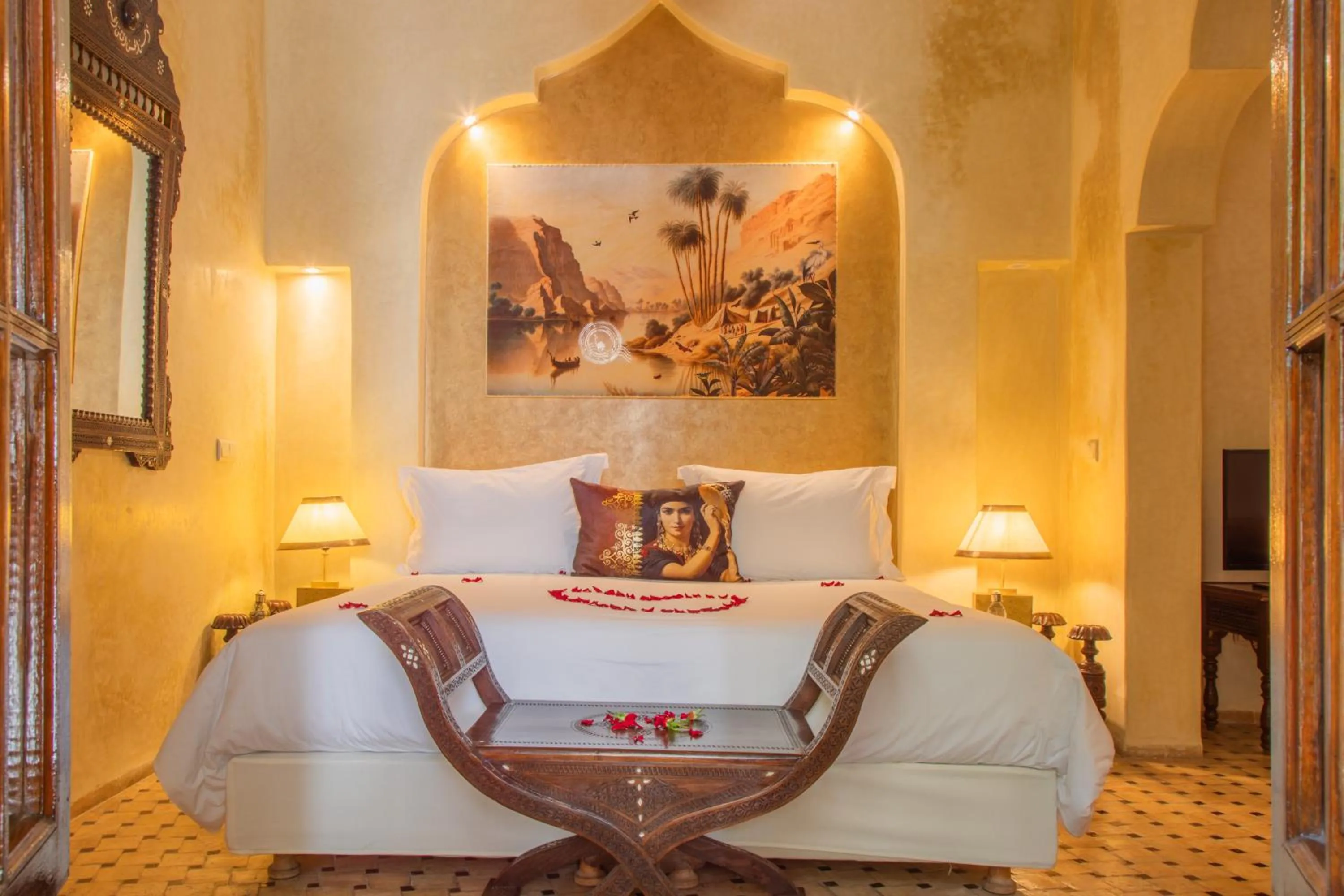 Bed in Demeures d'Orient Riad & Spa
