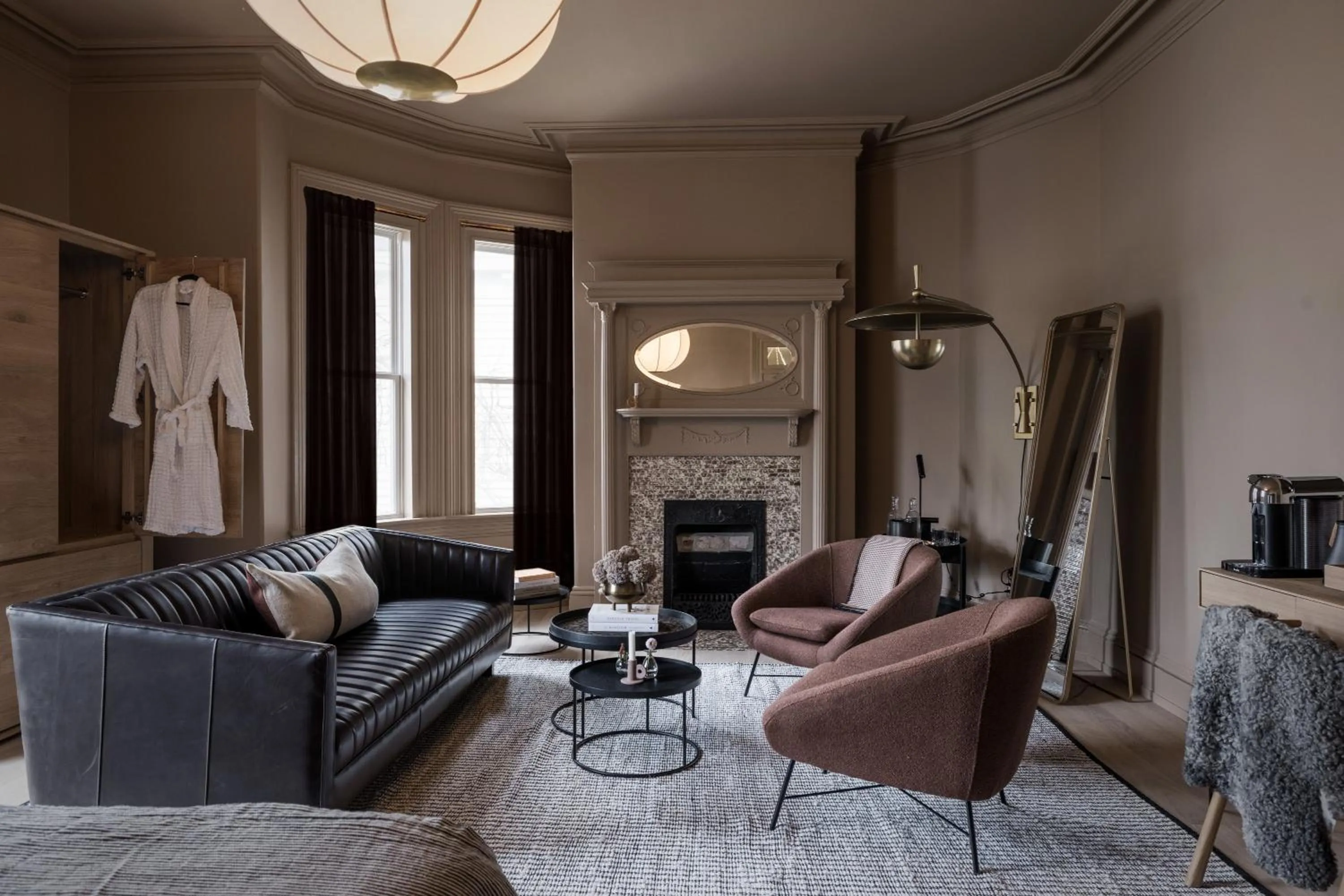 Seating area in Dvele Inn