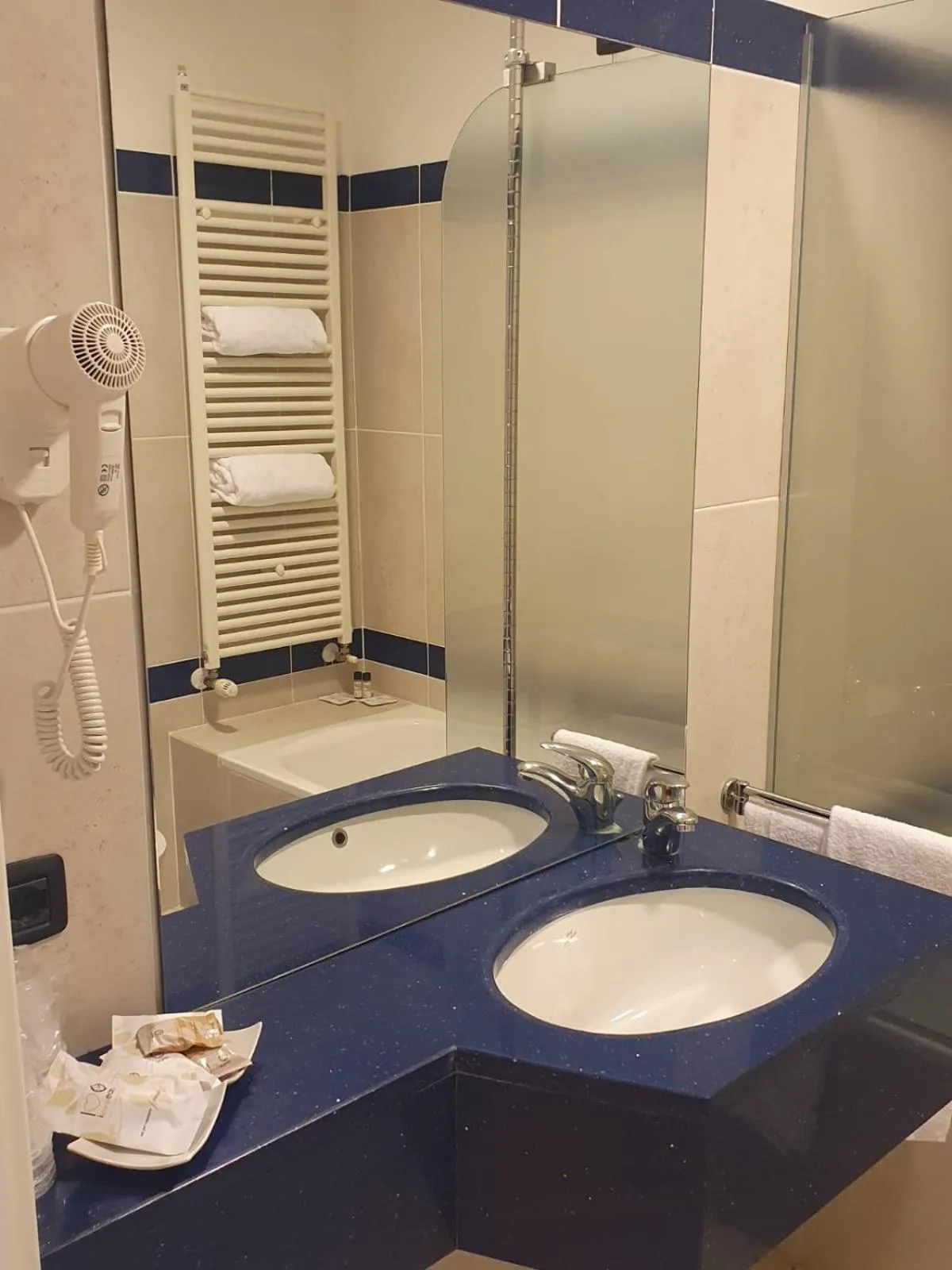 Bathroom in eq hotel