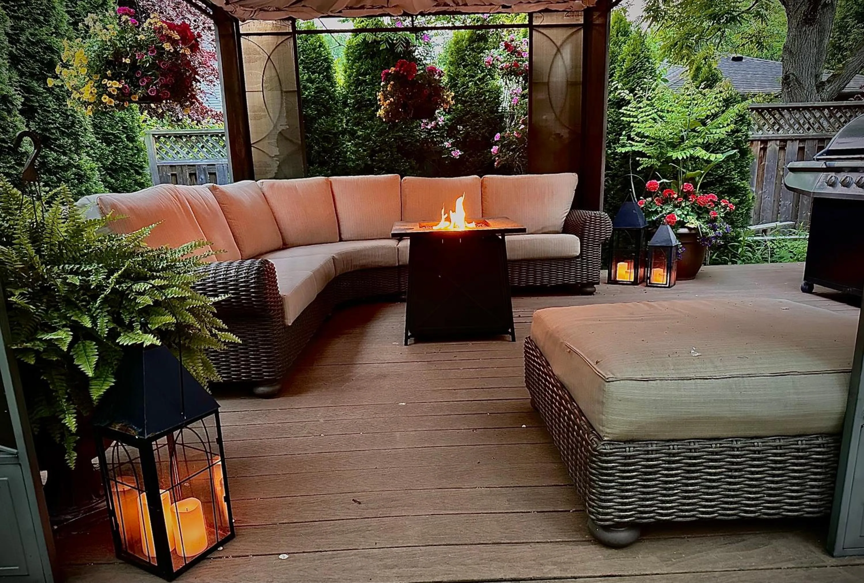 Patio in Settlers Suites