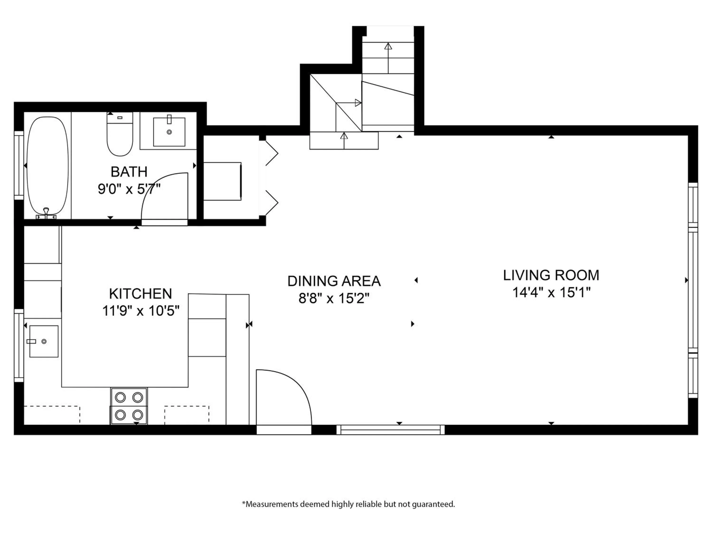 Floor plan in Motel Luzerne