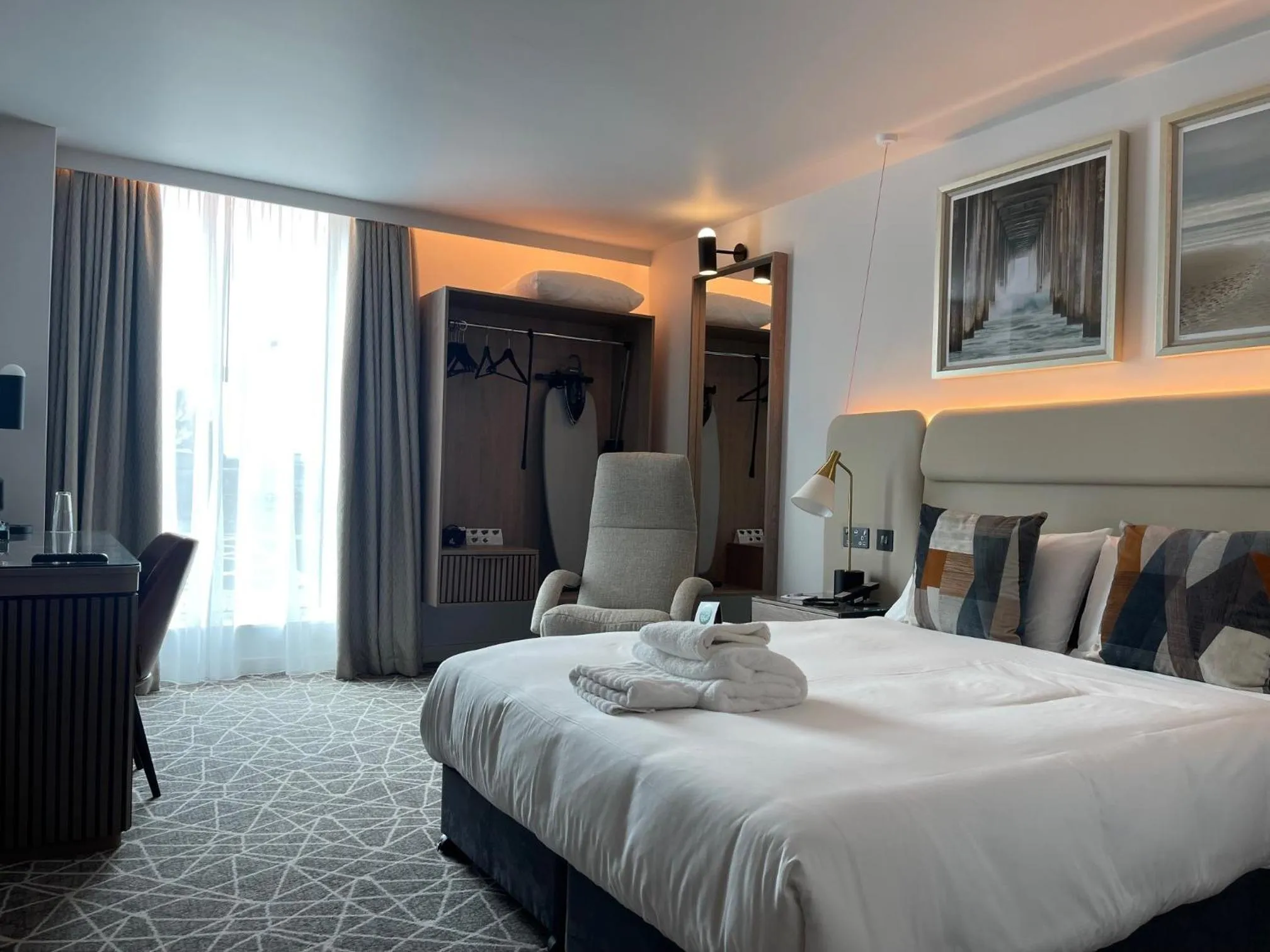 Bed in The Landing Hotel