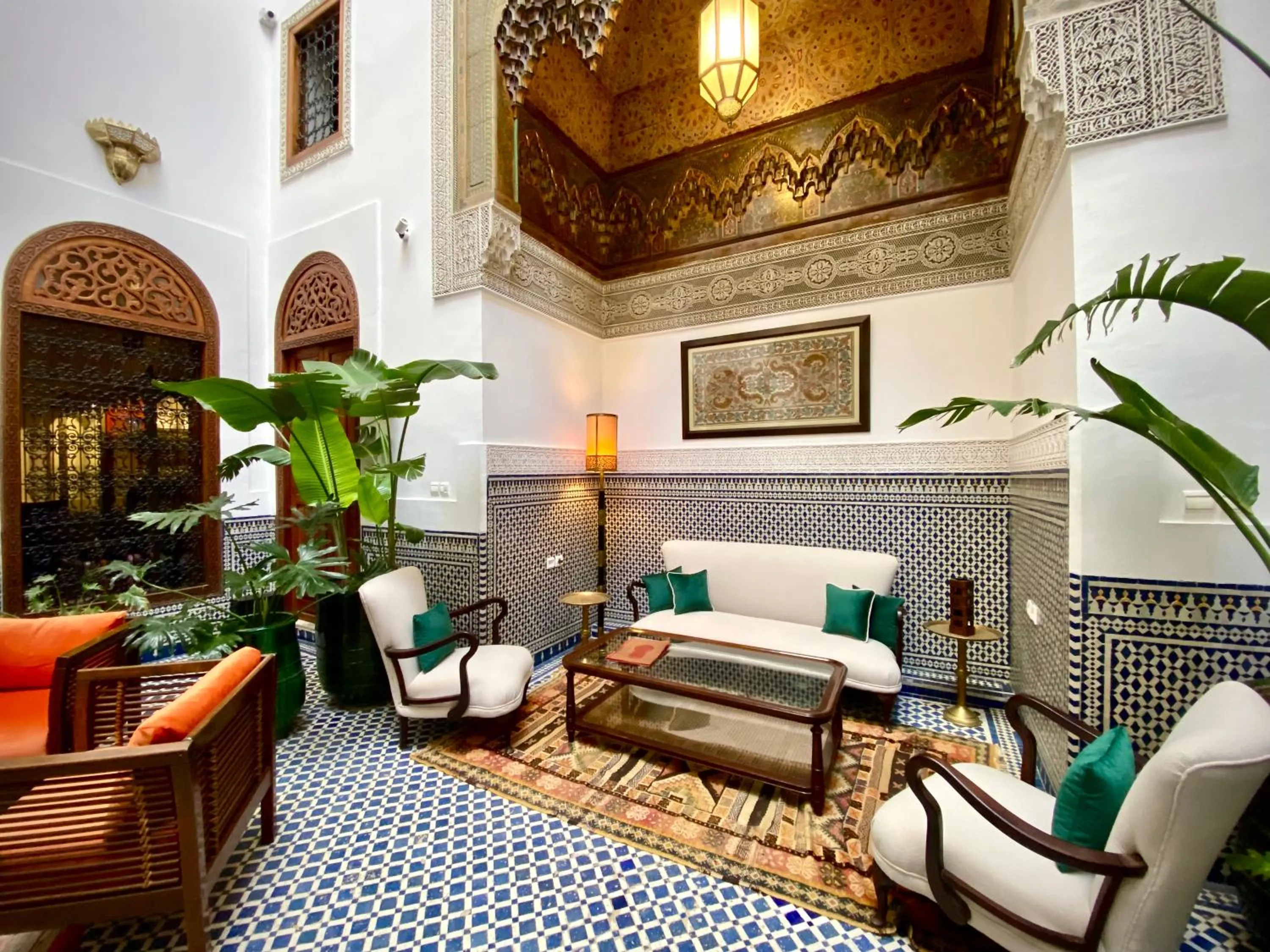 Patio in Riad Zamane Fès - Boutique & Spa