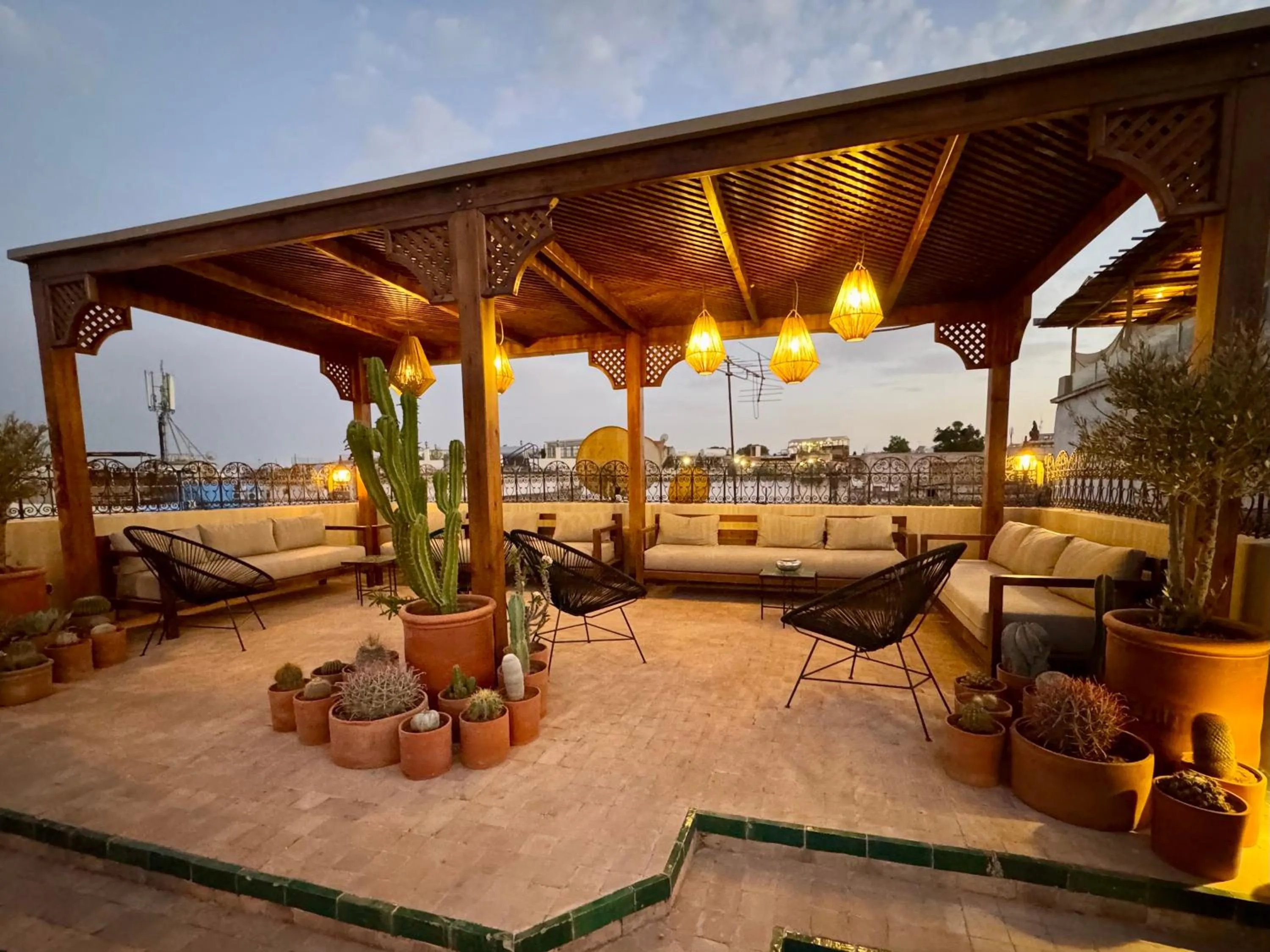 Patio in Riad Zamane Fès - Boutique & Spa