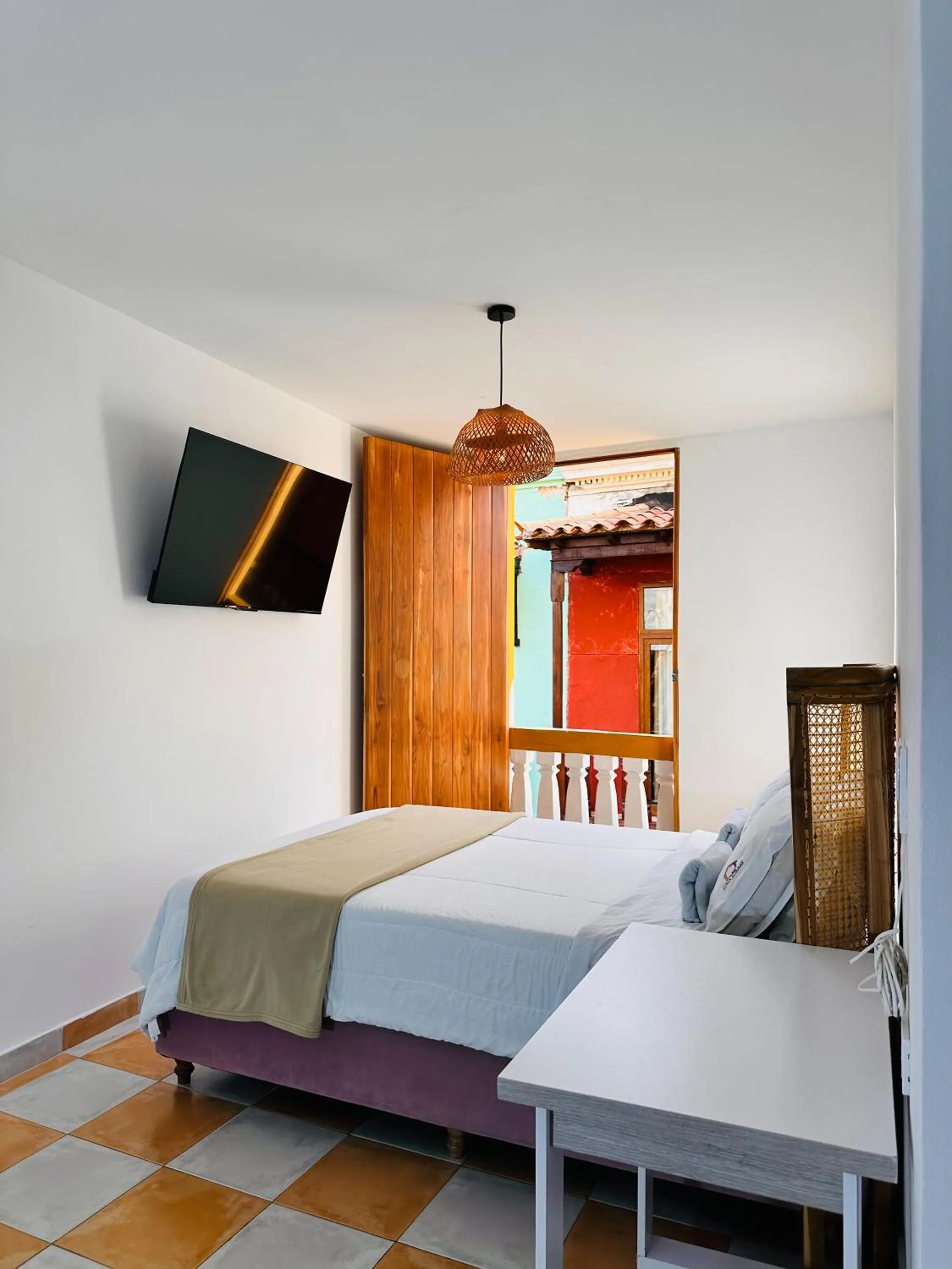 Balcony/Terrace, Bed in Hostal Casa Torres Centro Historico - Adults Only