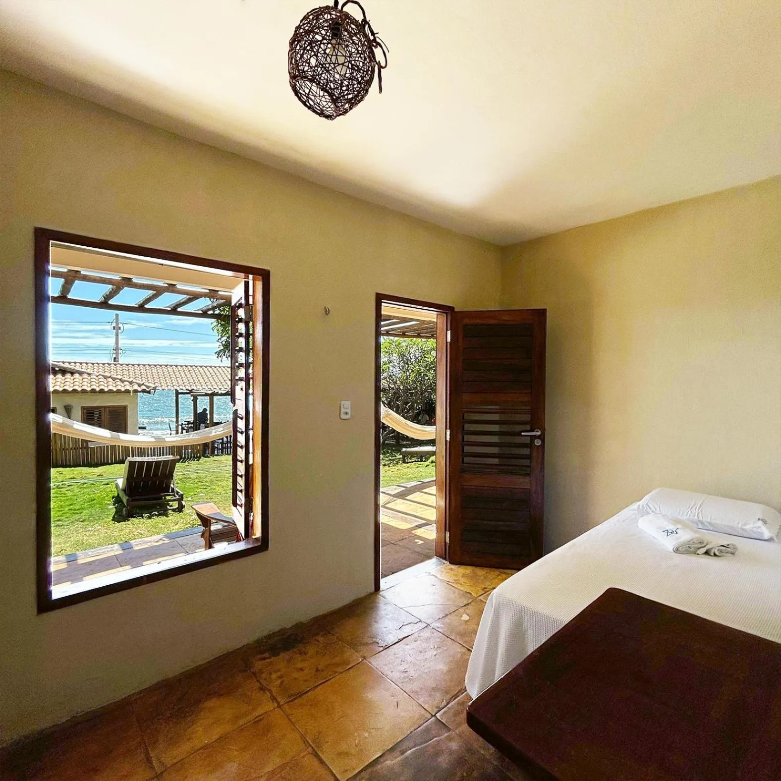 Bed in Pousada Estrela Peroba