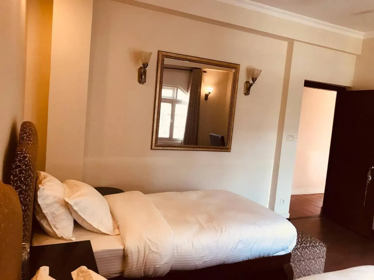 Bedroom, Bed in Courtyard Pujan Hotel Kathmandu - Thamel