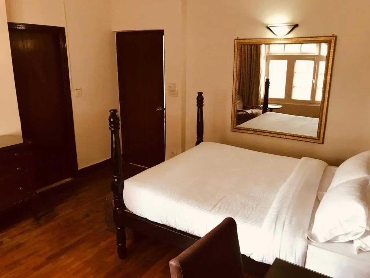 Bedroom, Bed in Courtyard Pujan Hotel Kathmandu - Thamel