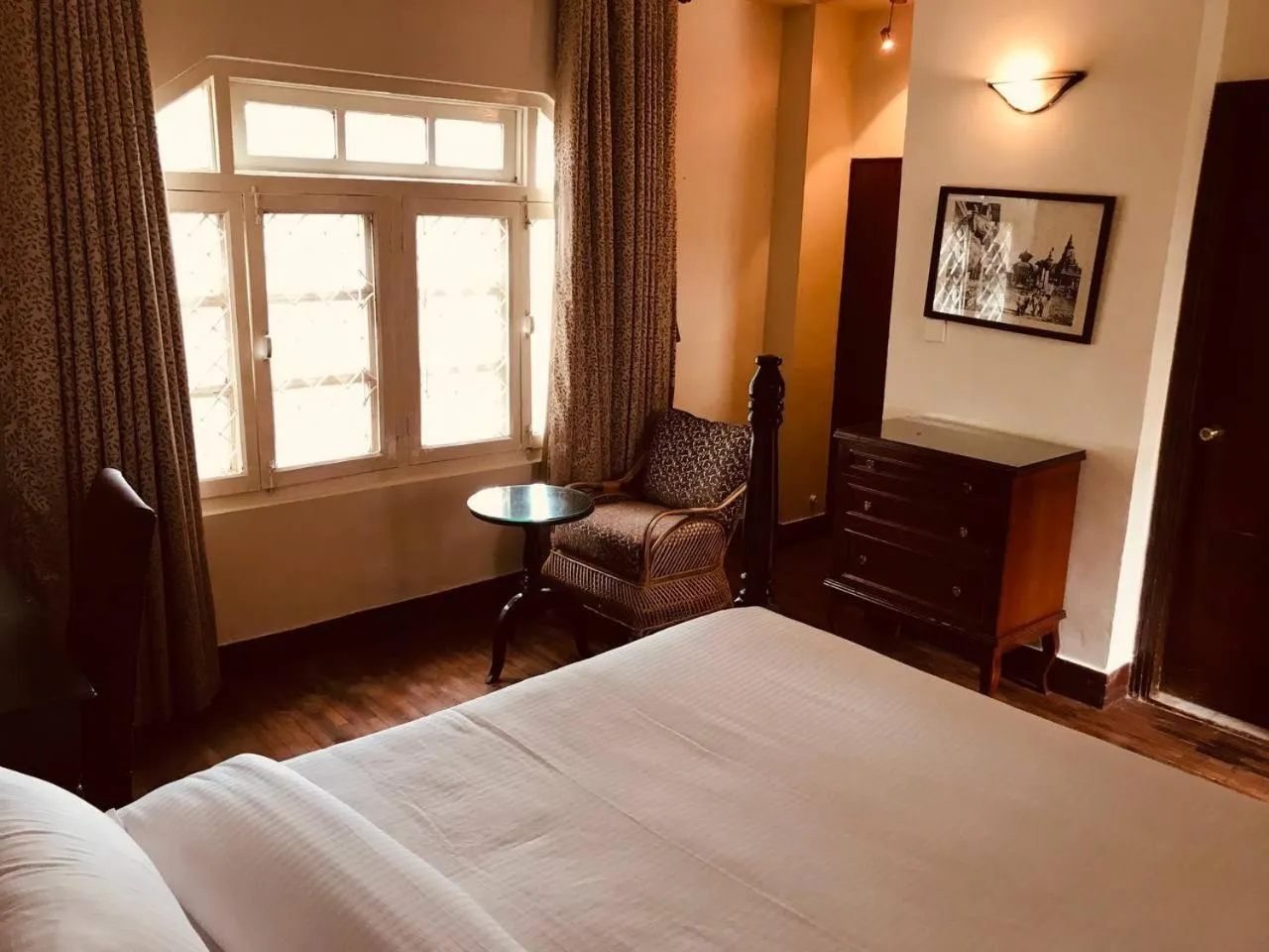 Bedroom, Bed in Courtyard Pujan Hotel Kathmandu - Thamel