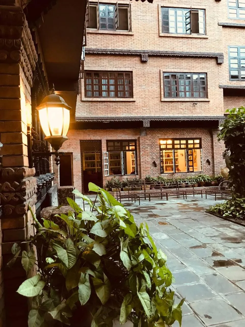 Garden in Courtyard Pujan Hotel Kathmandu - Thamel