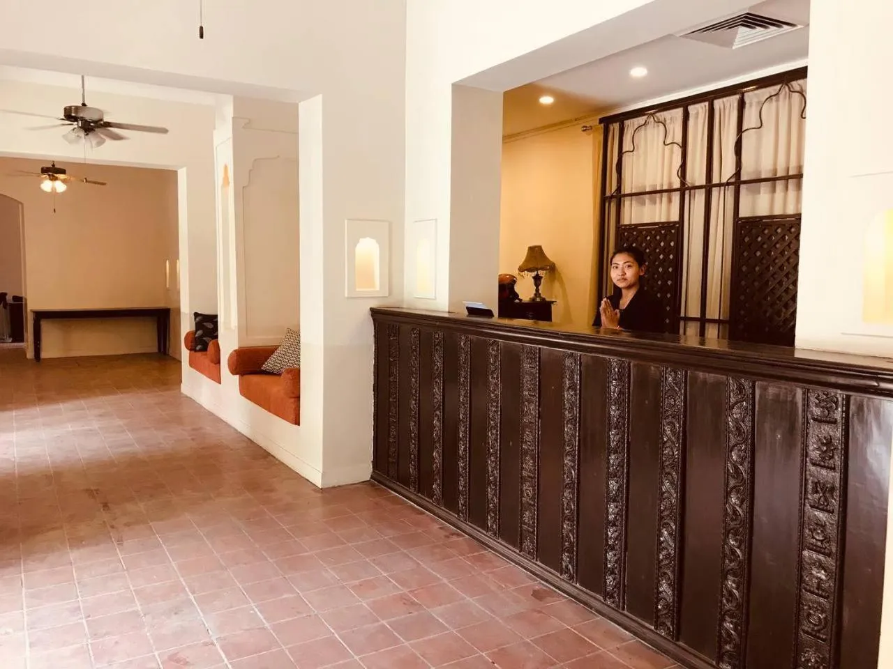 Lobby or reception in Courtyard Pujan Hotel Kathmandu - Thamel