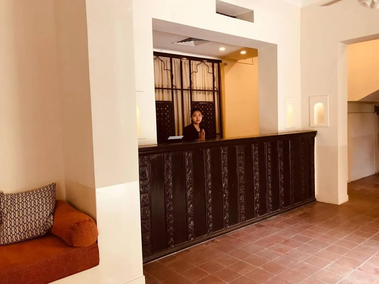 Lobby or reception in Courtyard Pujan Hotel Kathmandu - Thamel