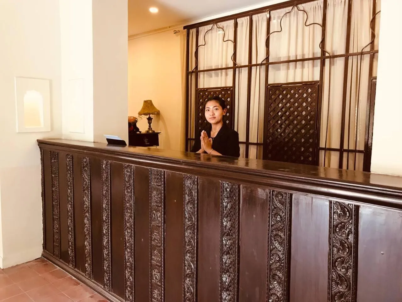 Lobby or reception in Courtyard Pujan Hotel Kathmandu - Thamel