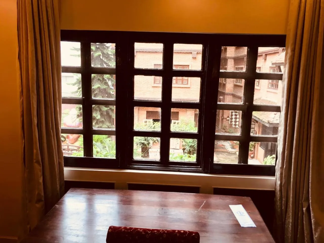 Garden view in Courtyard Pujan Hotel Kathmandu - Thamel