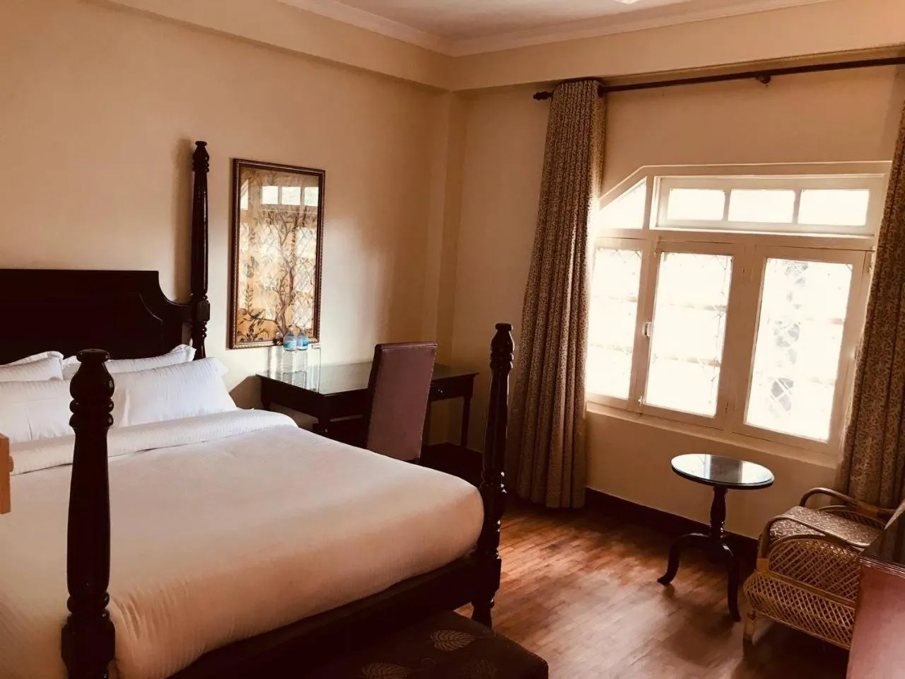 Bedroom, Bed in Courtyard Pujan Hotel Kathmandu - Thamel