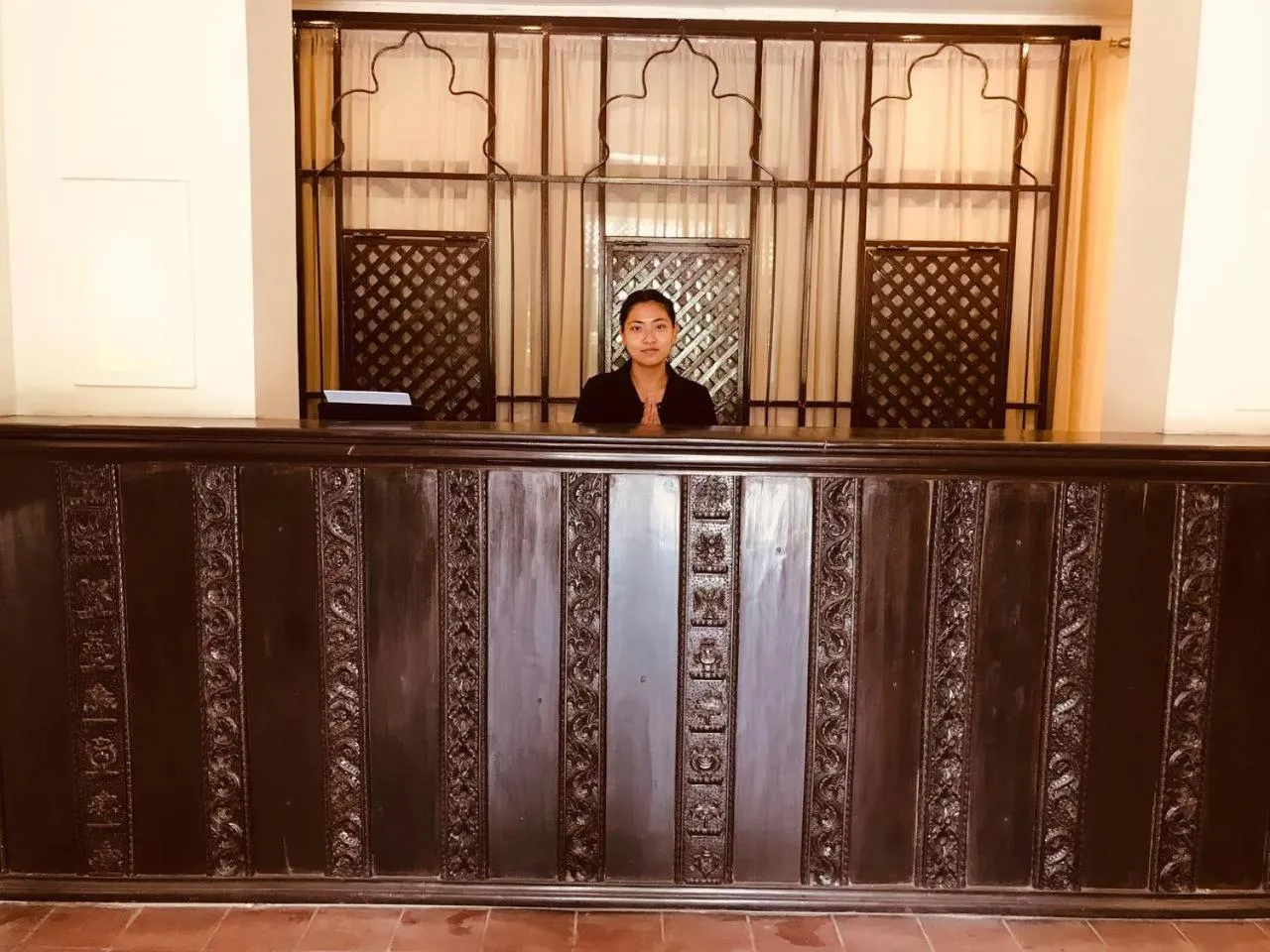 Lobby or reception in Courtyard Pujan Hotel Kathmandu - Thamel