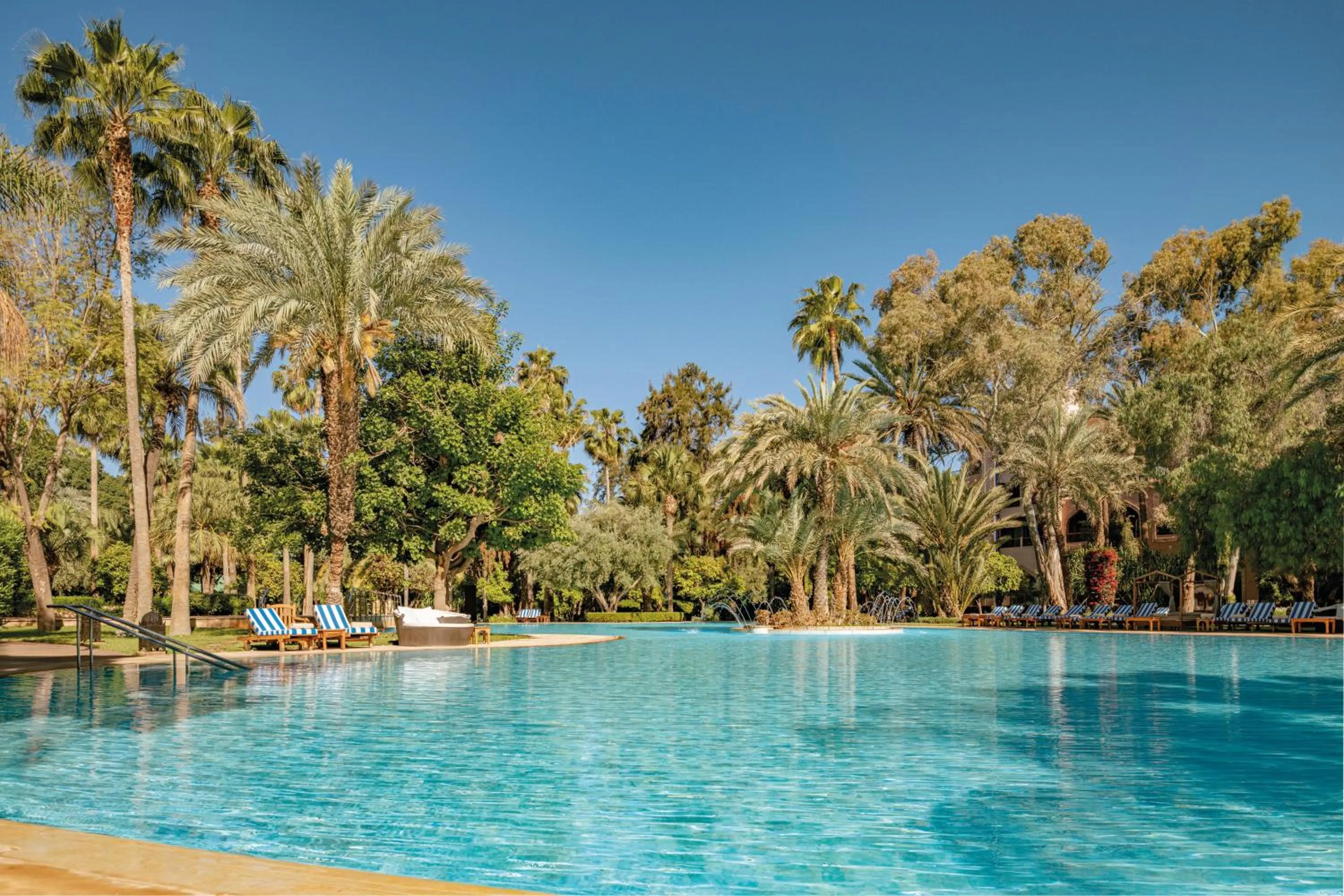 Swimming pool in Es Saadi Marrakech Resort - Palace
