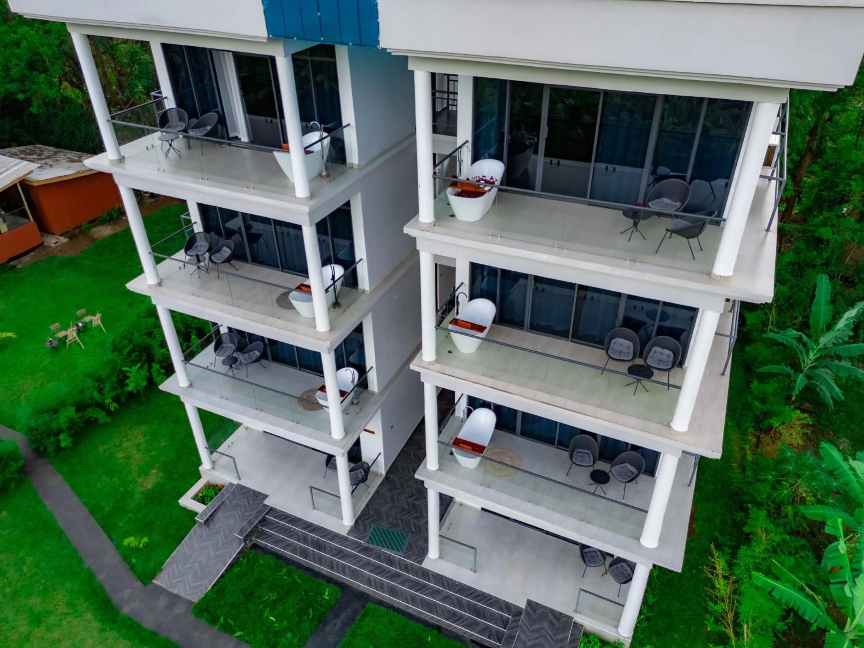 Property building in Shose Farmhouse Chalets & Campsite