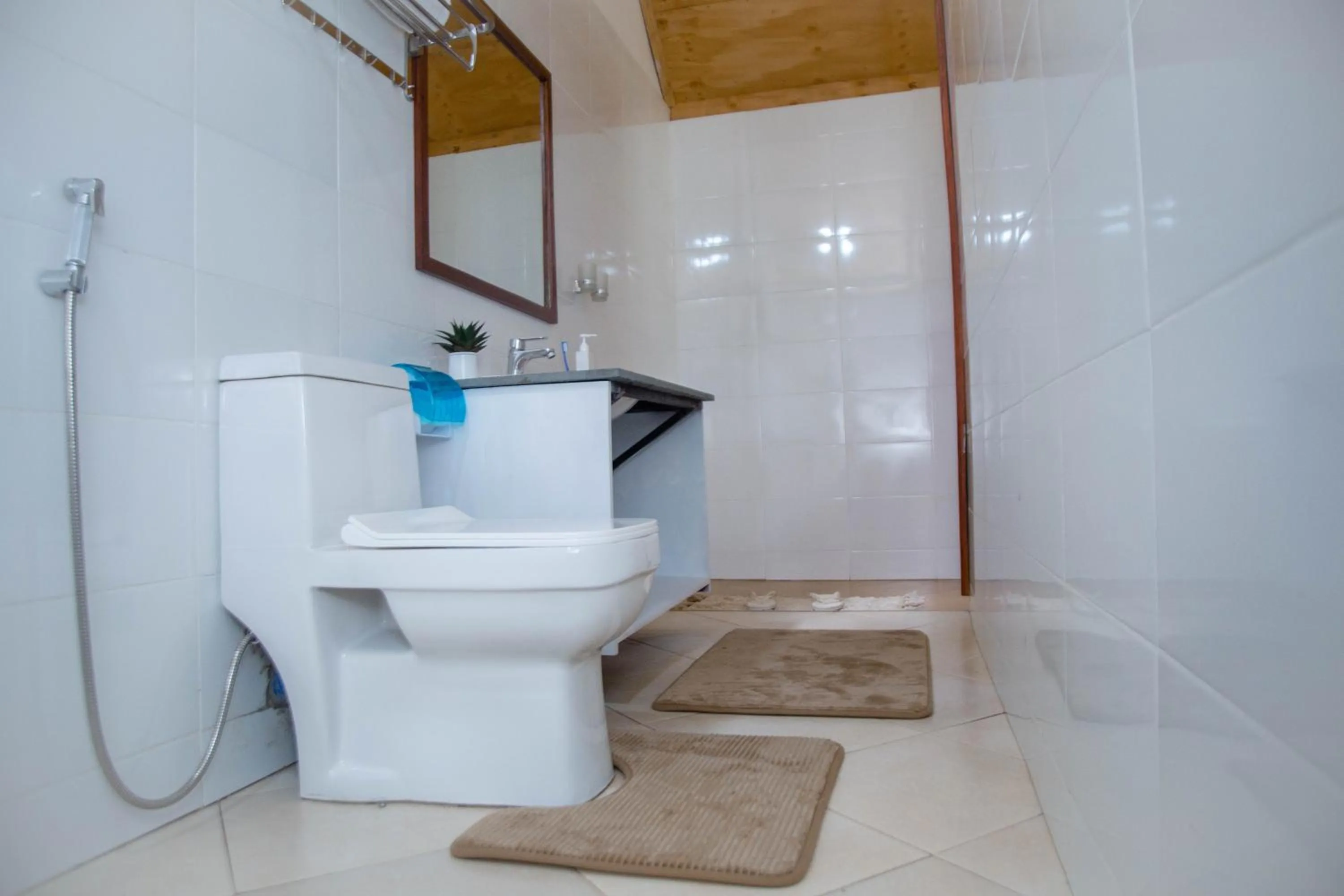 Bathroom in Shose Farmhouse Chalets & Campsite