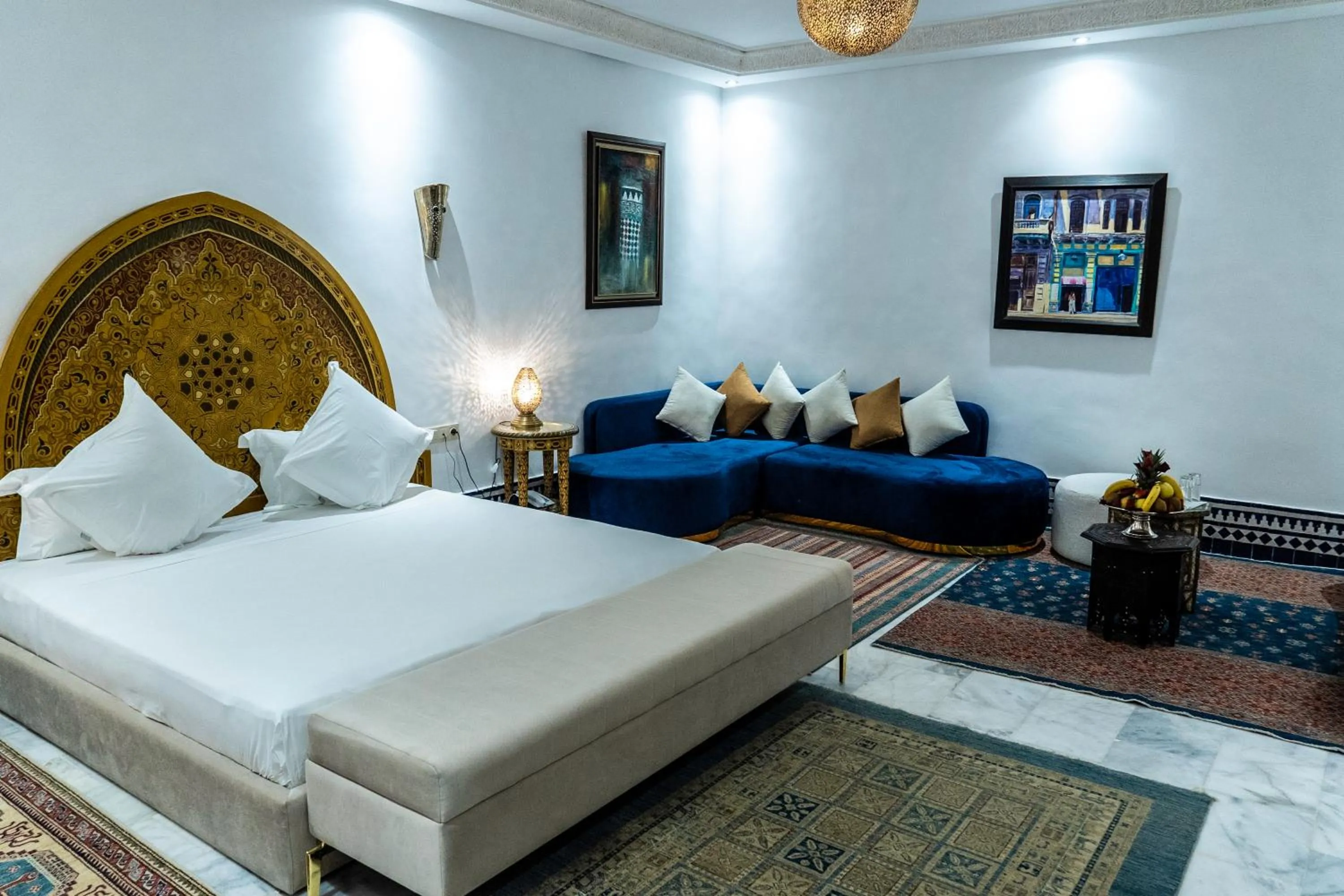 Bed in Riad El Yacout