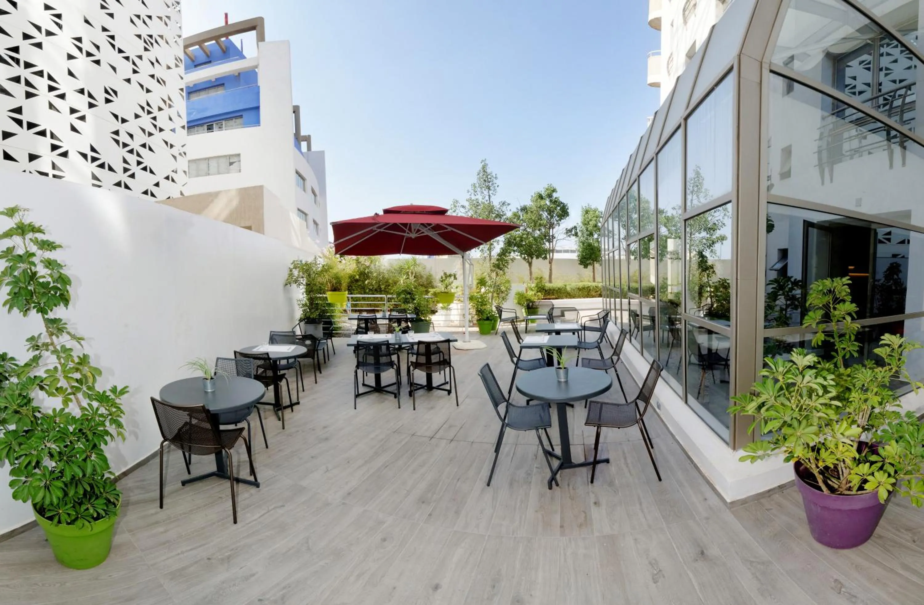 Patio in Ibis Casablanca Sidi Maarouf