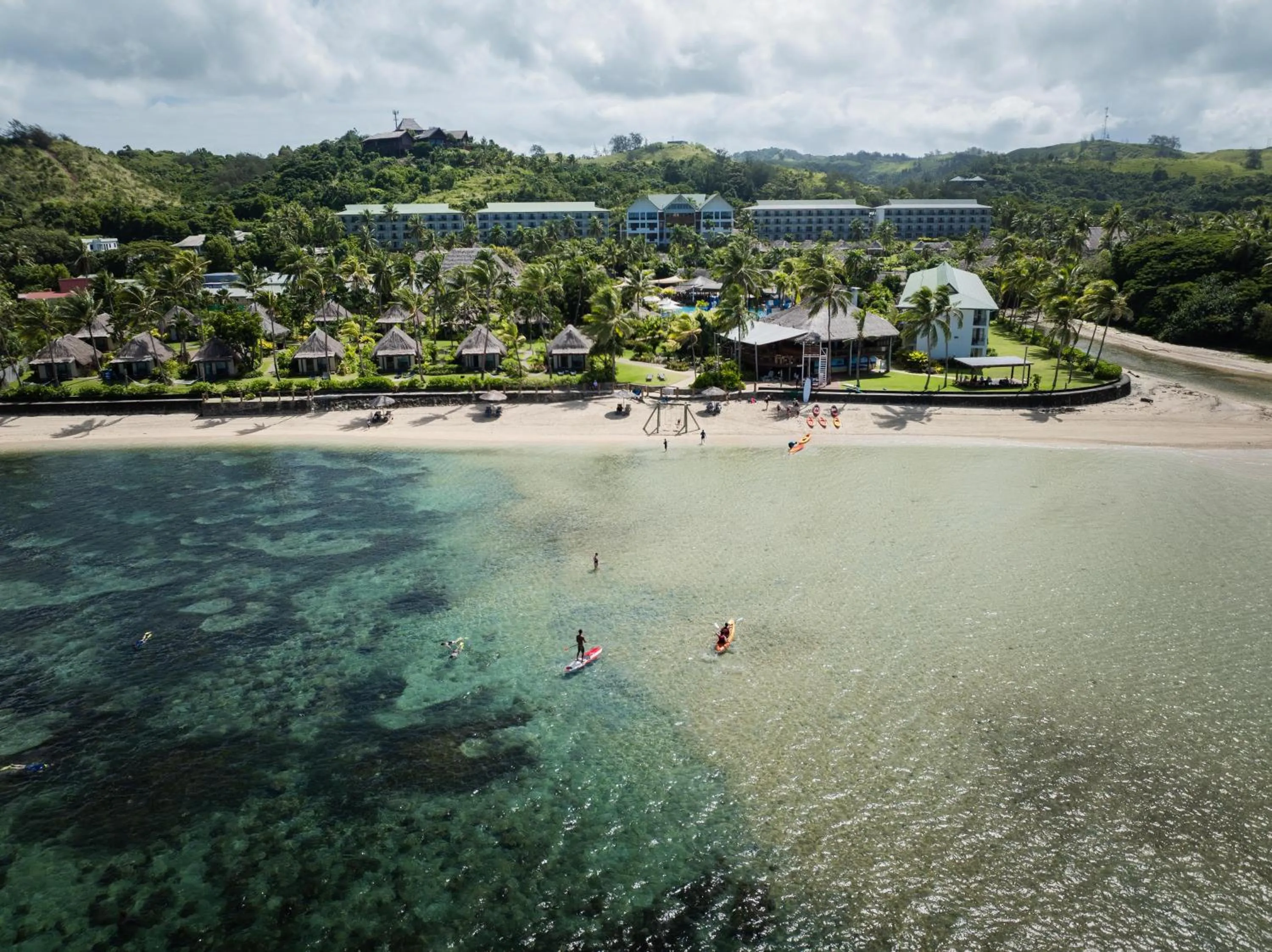 Property building in Outrigger Fiji Beach Resort
