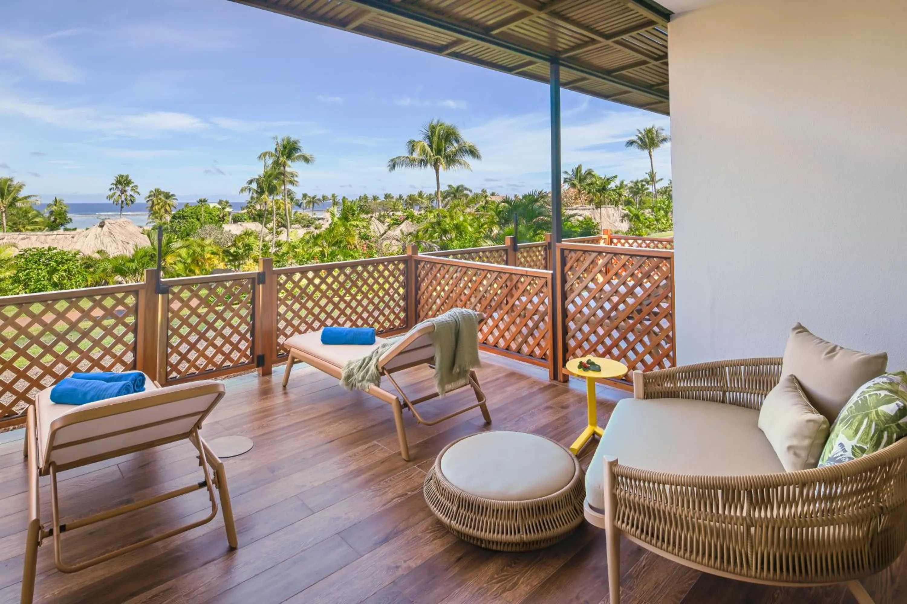 Patio in Outrigger Fiji Beach Resort