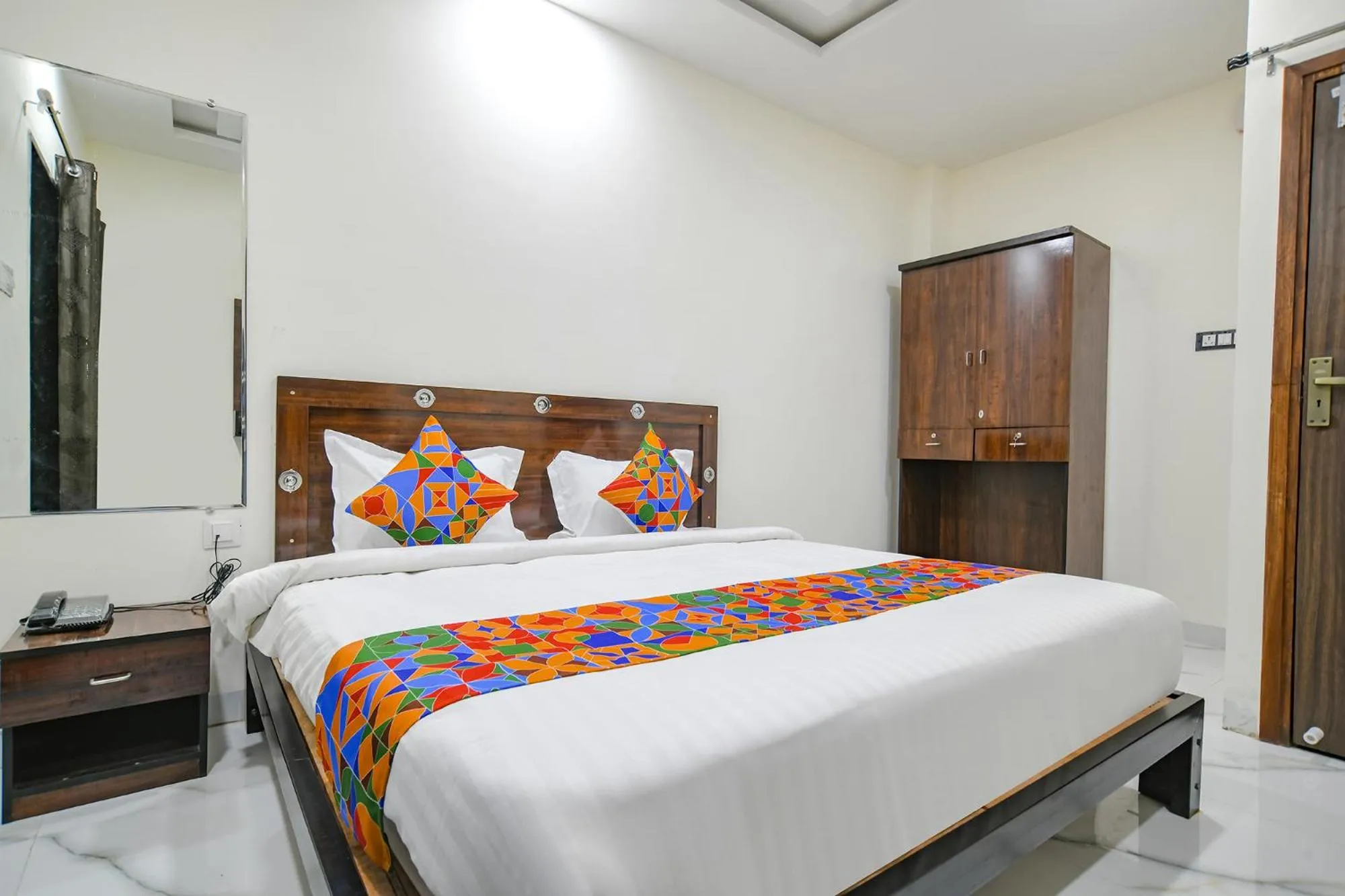 Bed in FabHotel DR Greens